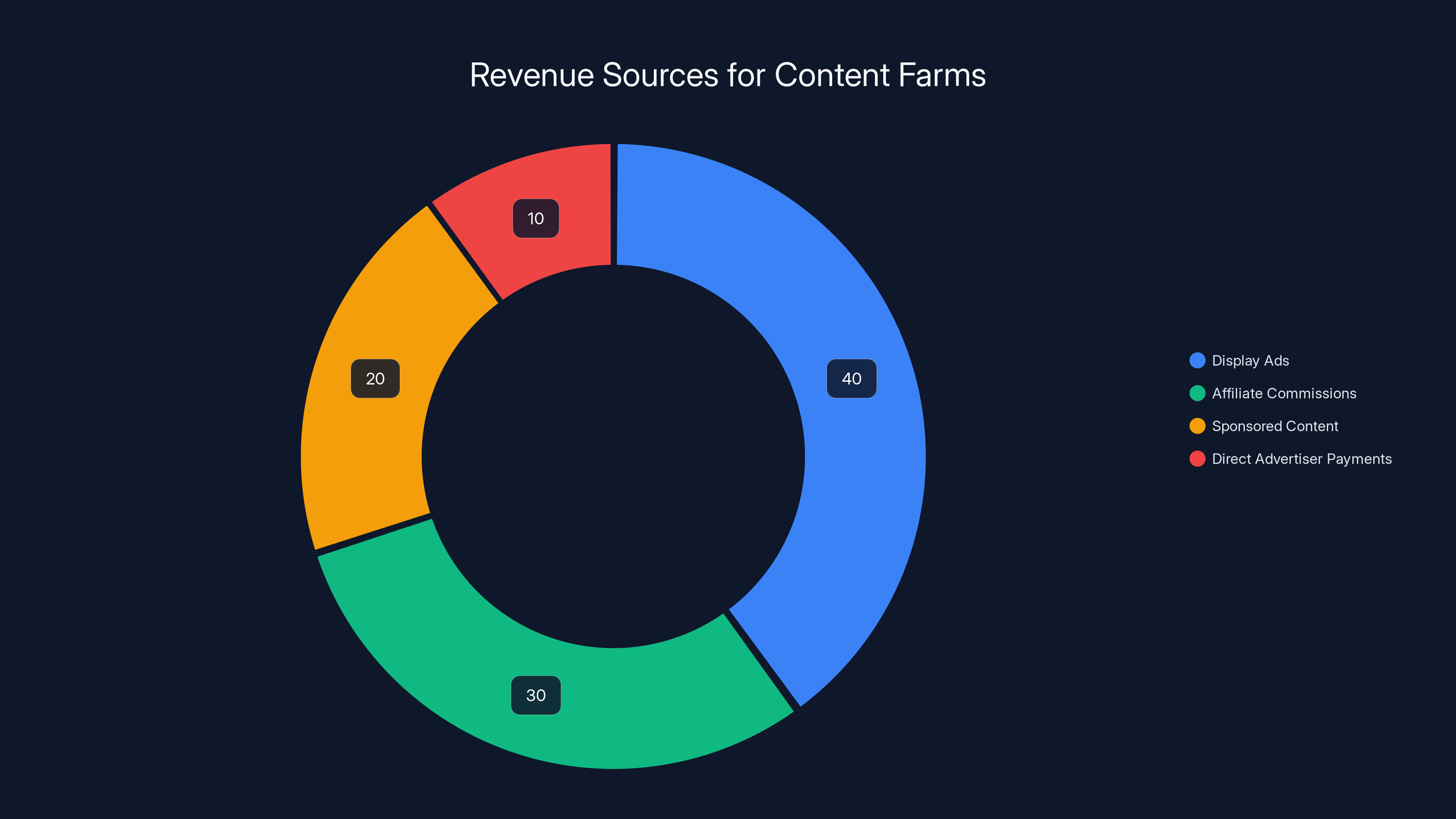 Revenue Sources for Content Farms