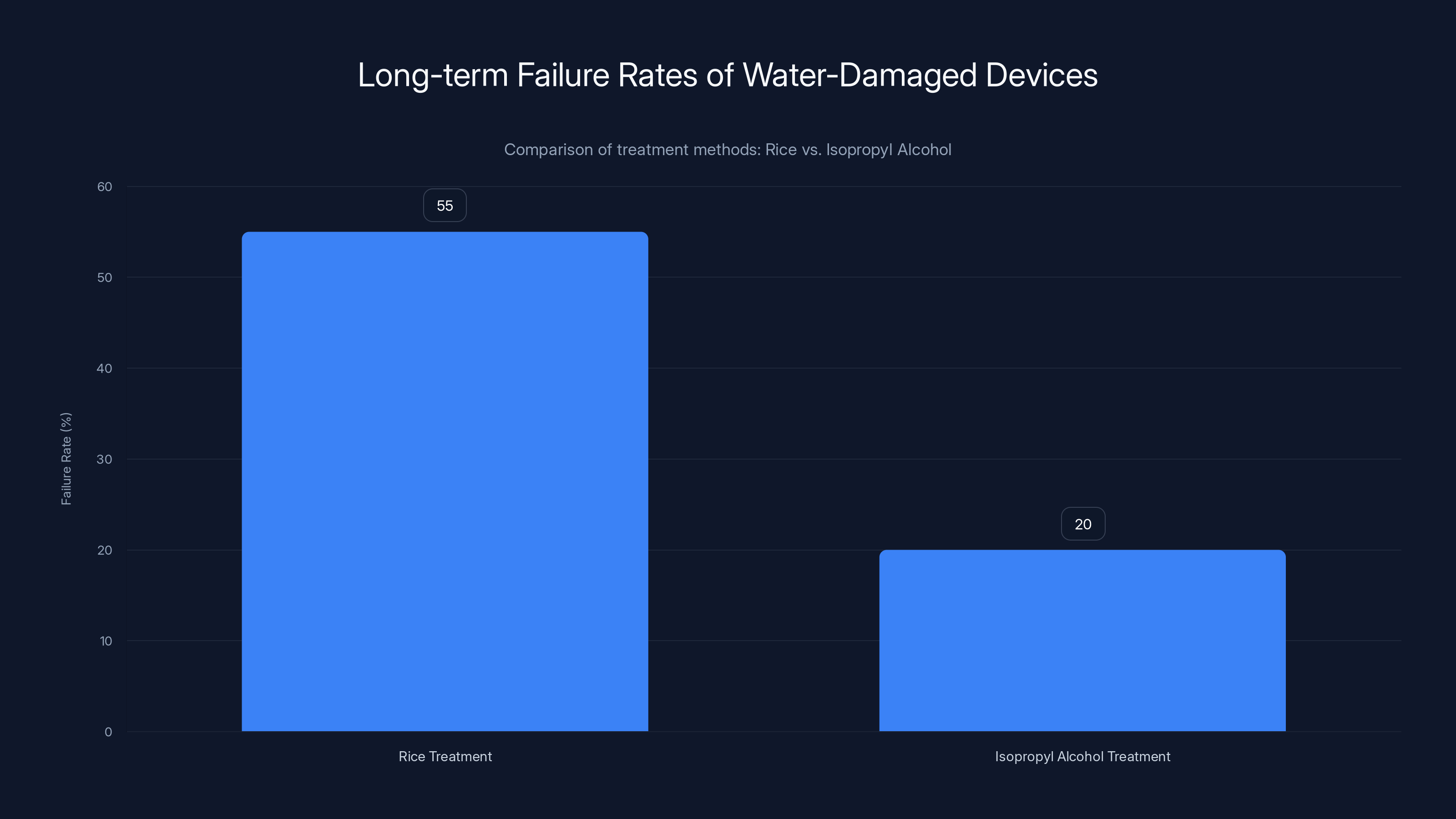 Long-term Failure Rates of Water-Damaged Devices