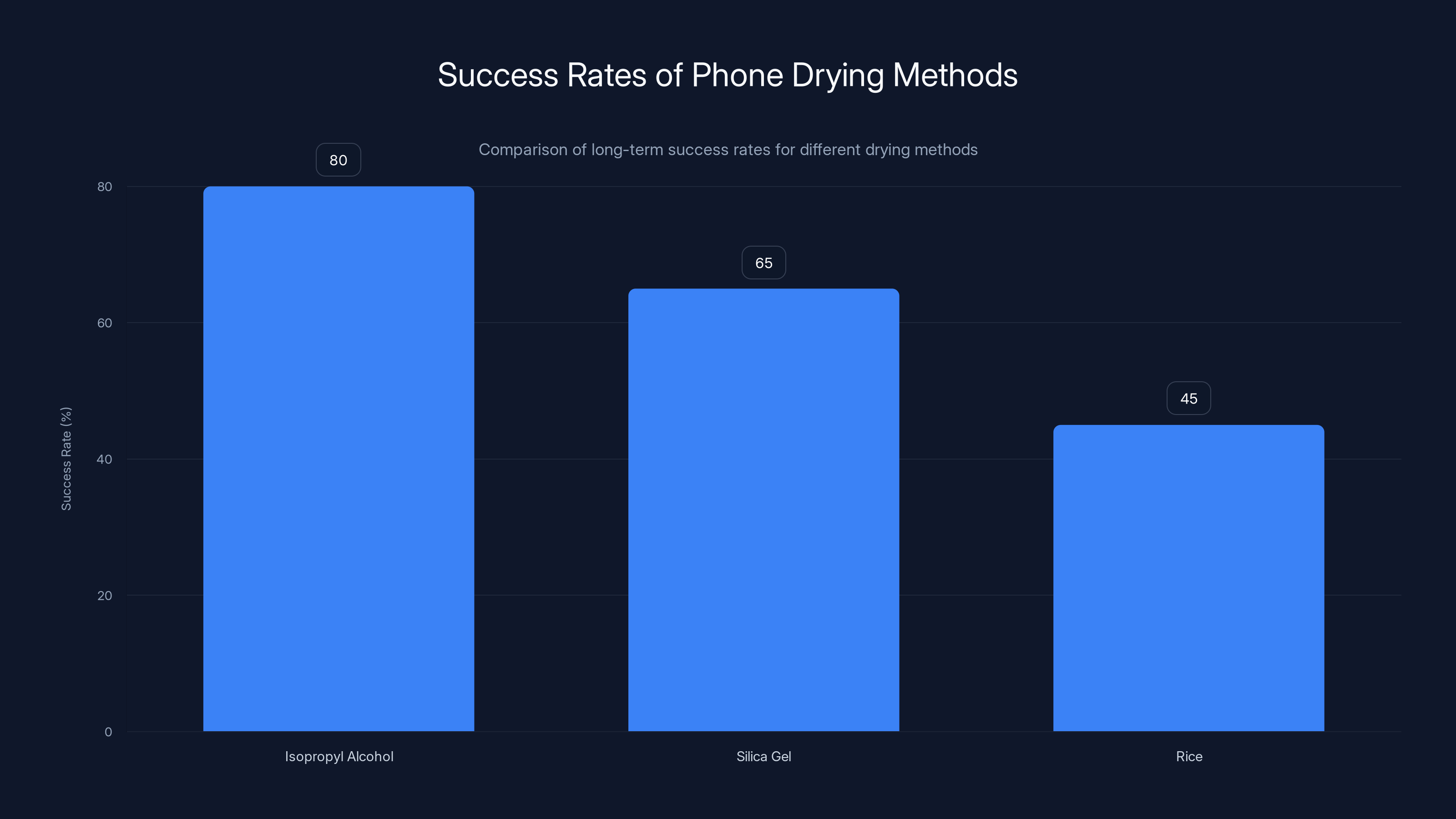 Success Rates of Phone Drying Methods