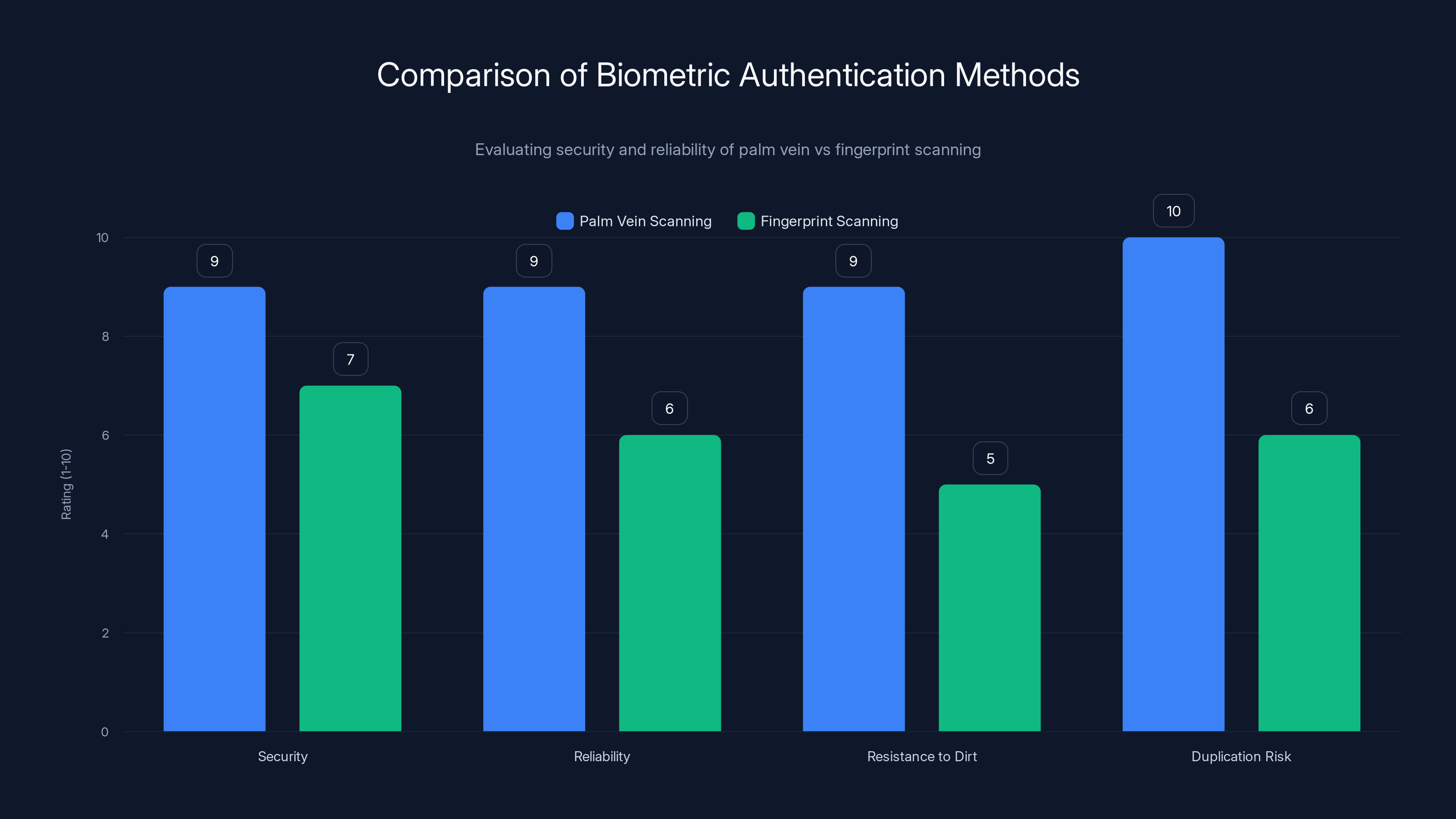 Comparison of Biometric Authentication Methods