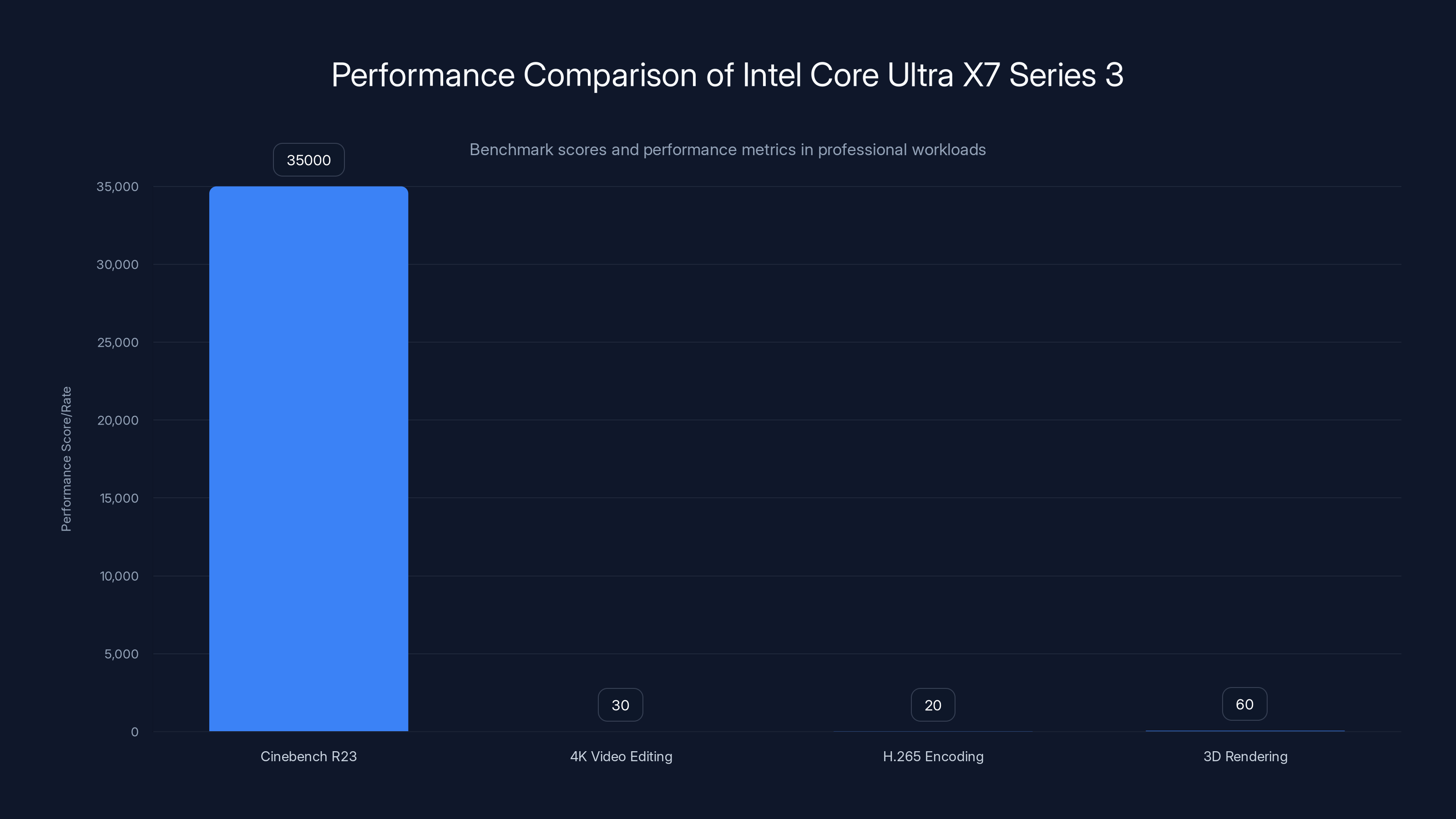 Performance Comparison of Intel Core Ultra X7 Series 3