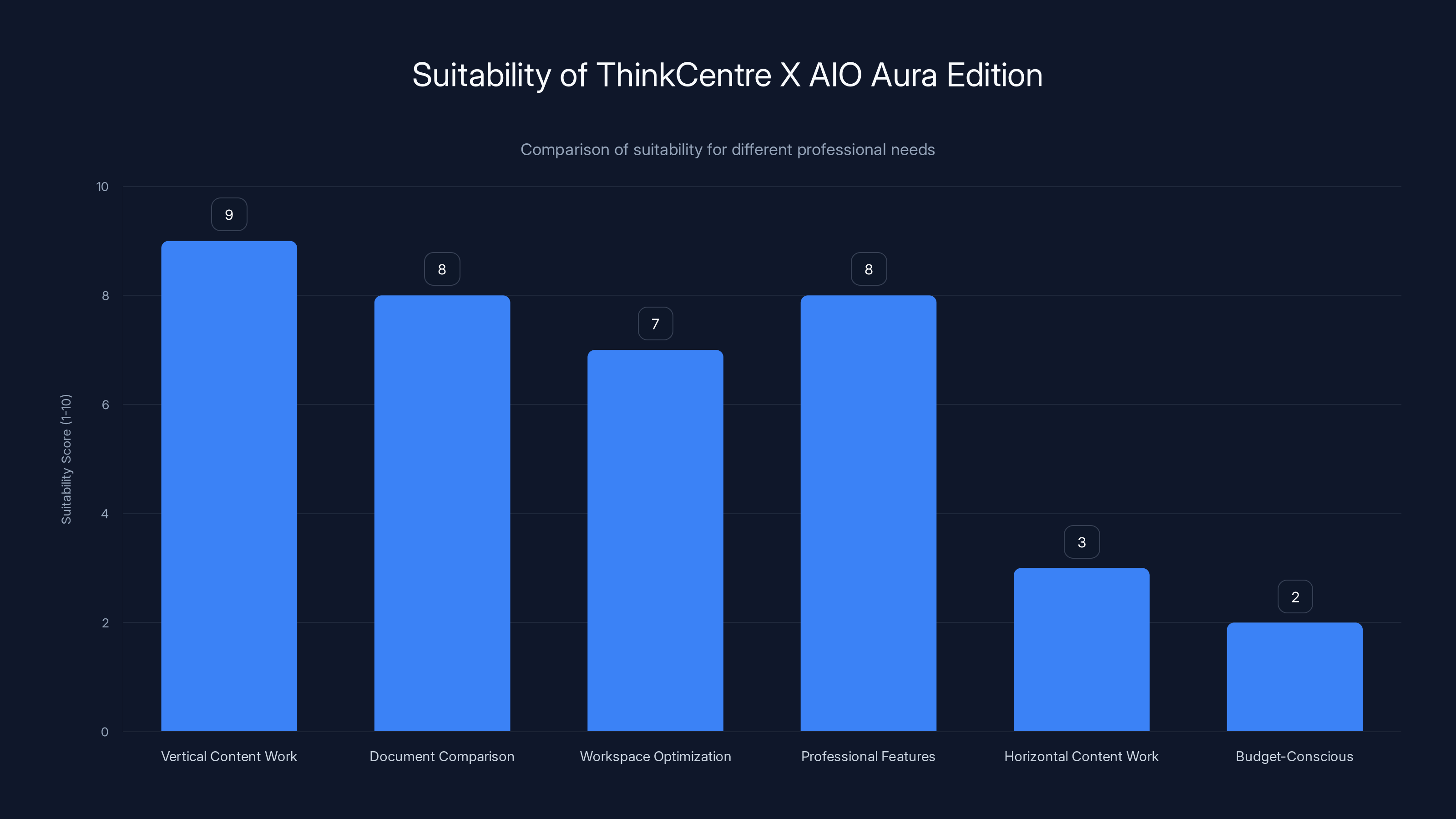 Suitability of ThinkCentre X AIO Aura Edition