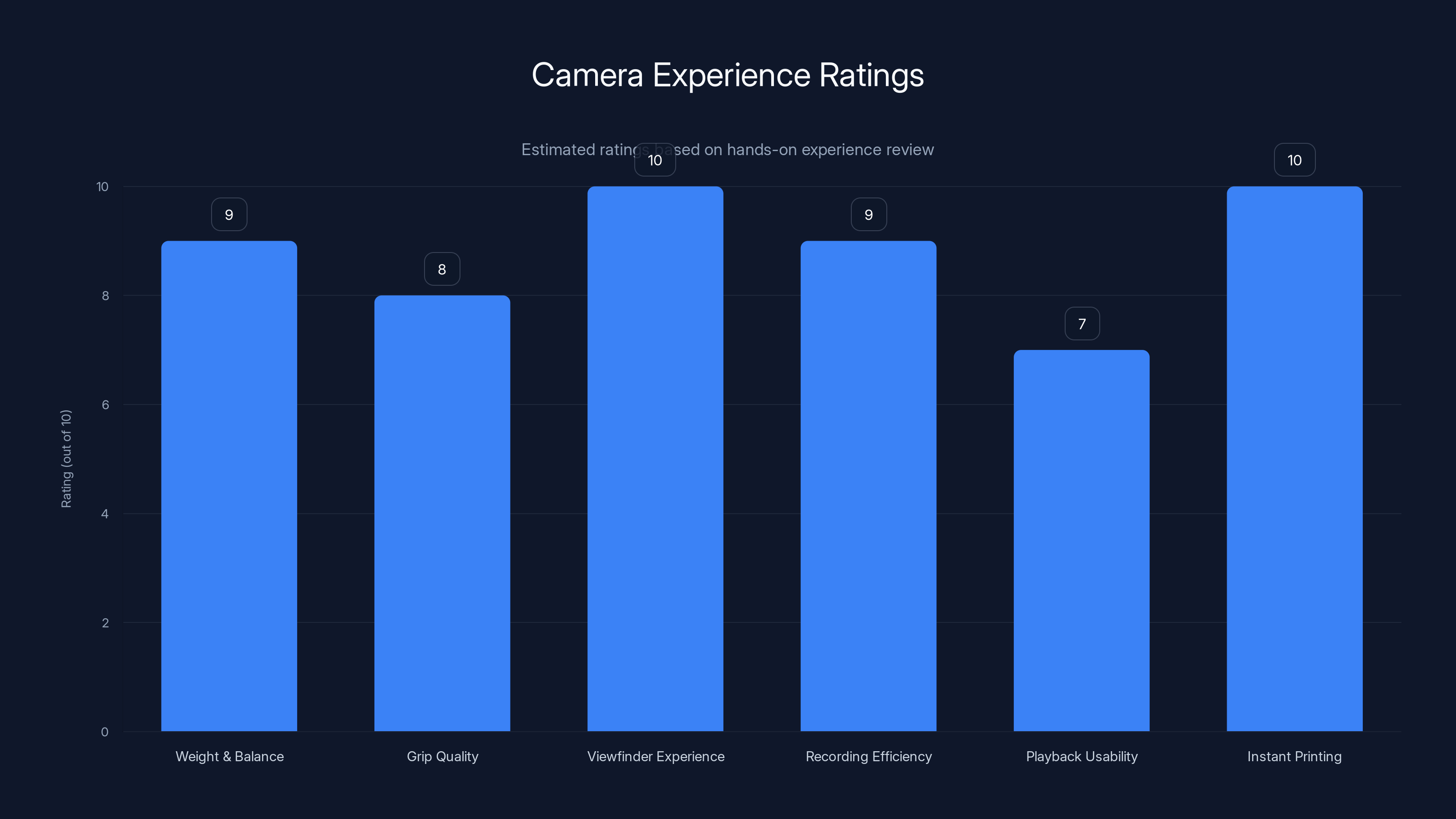 Camera Experience Ratings