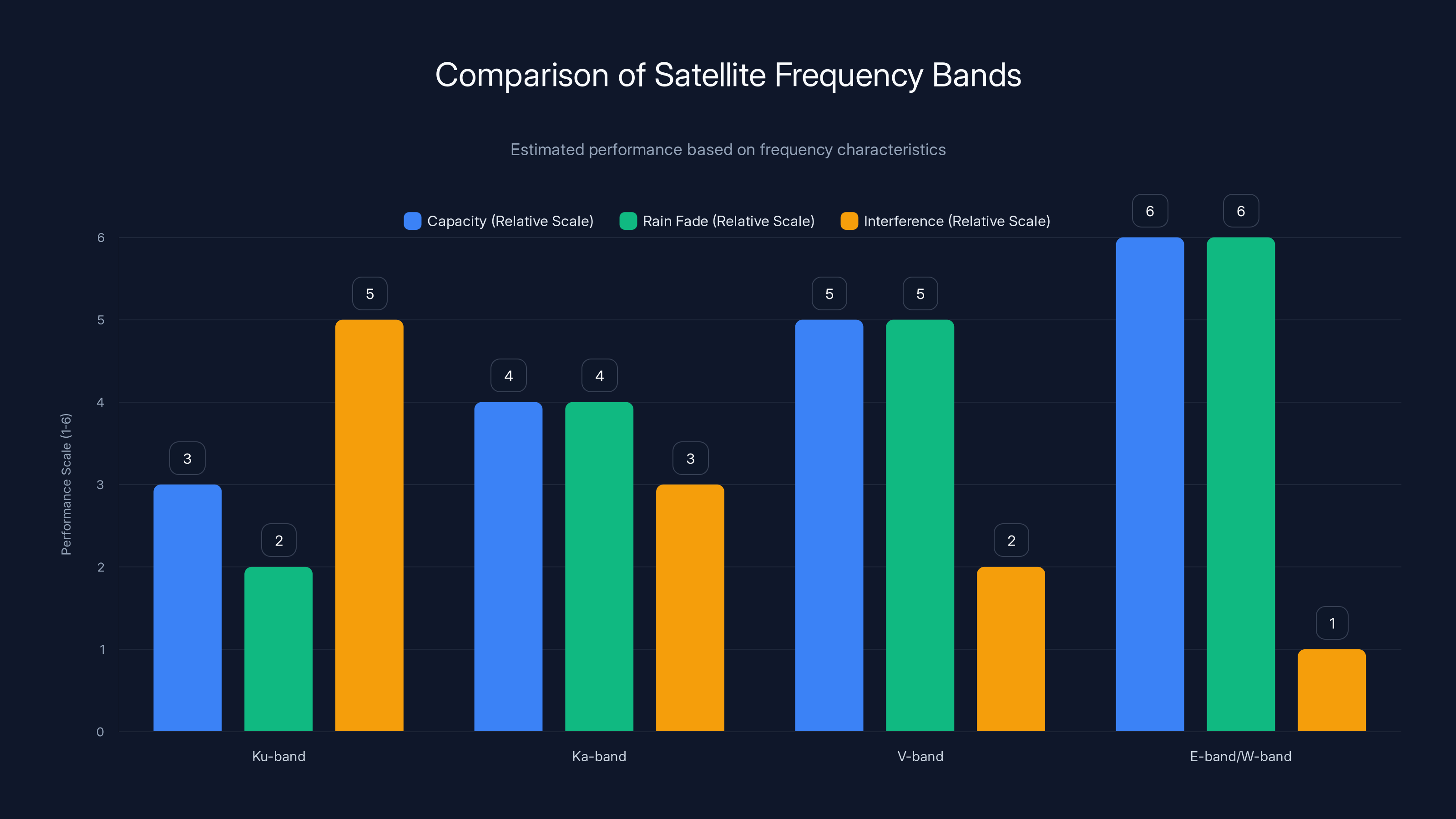 Comparison of Satellite Frequency Bands