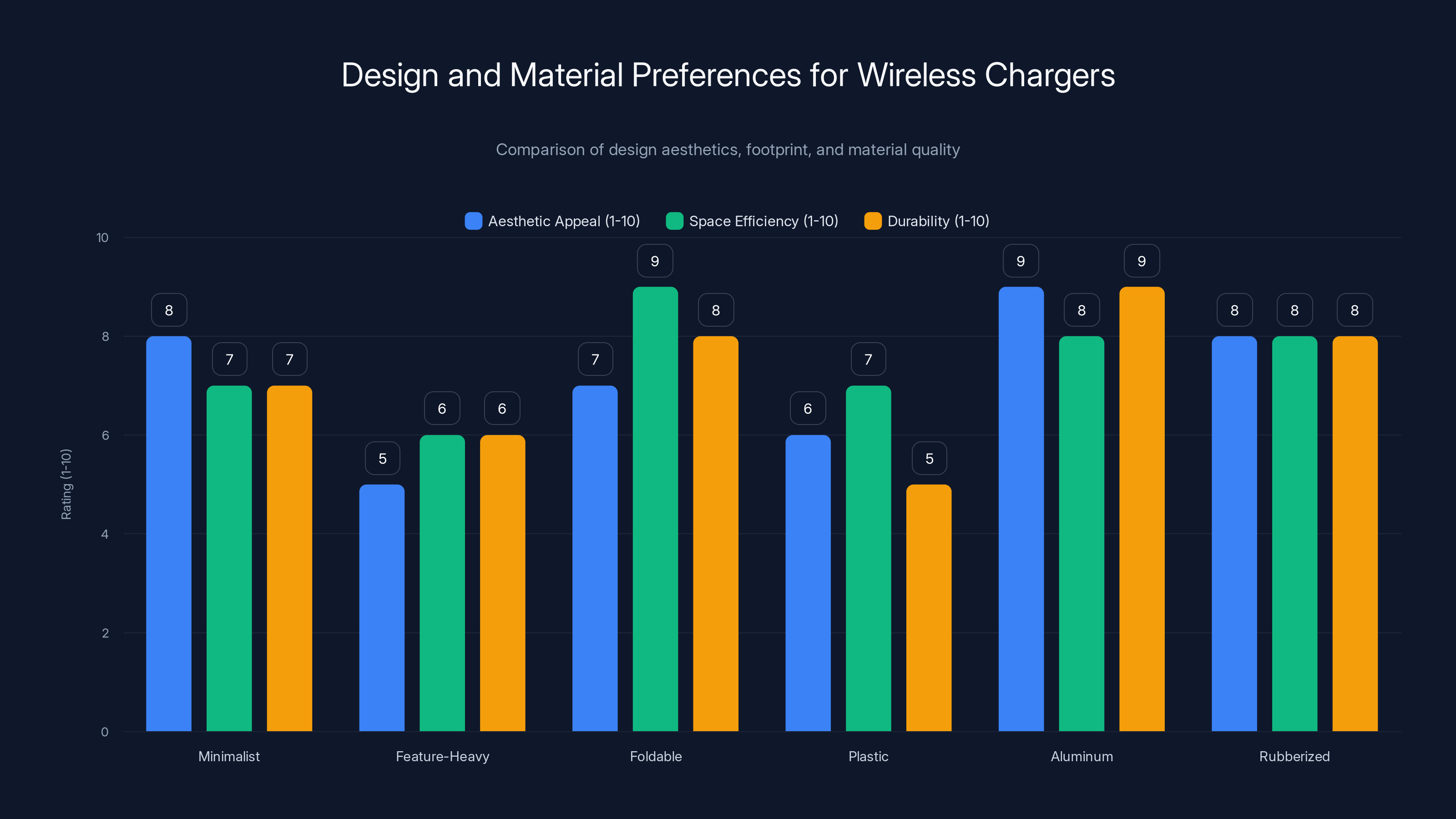 Design and Material Preferences for Wireless Chargers