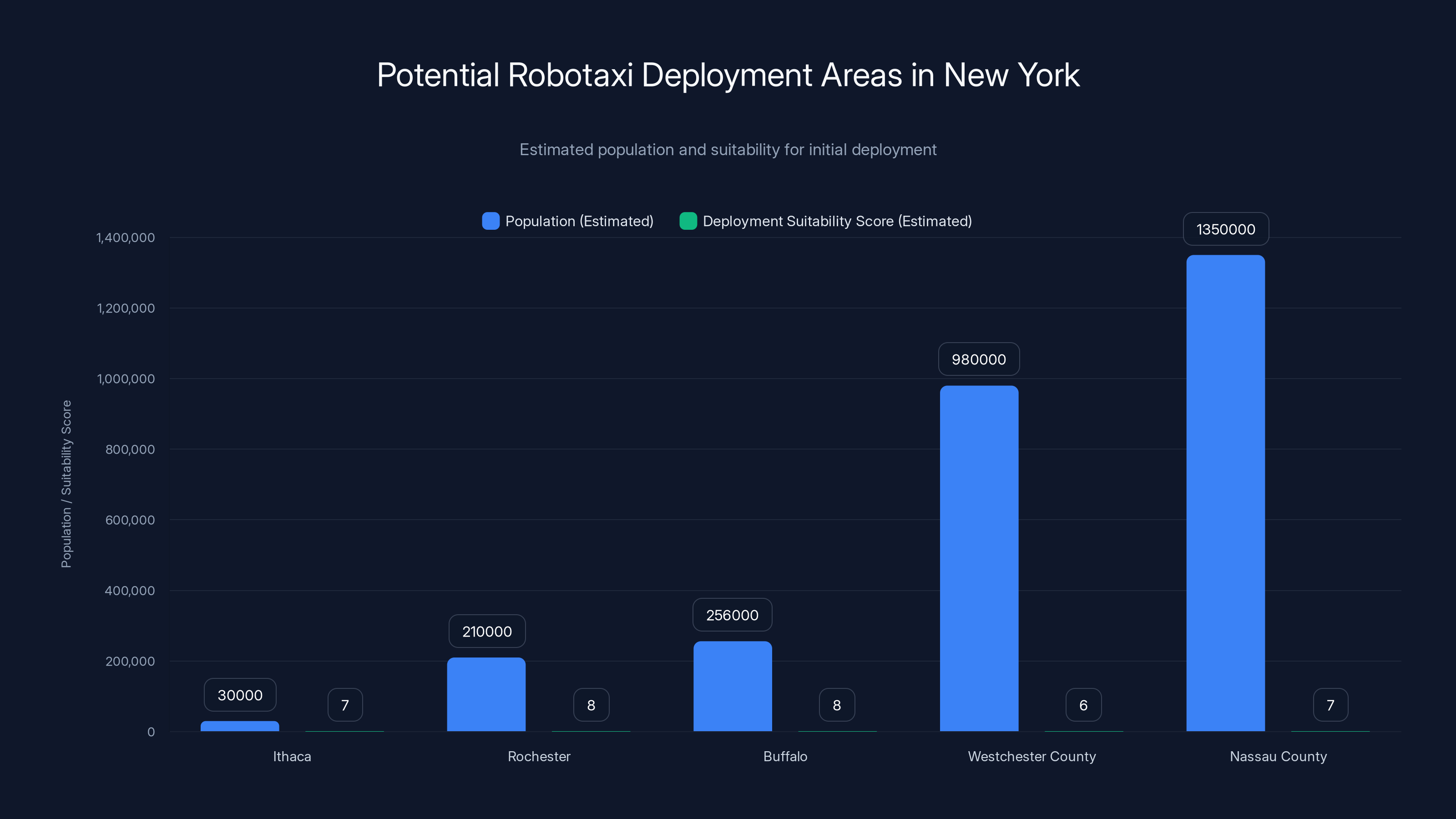Potential Robotaxi Deployment Areas in New York