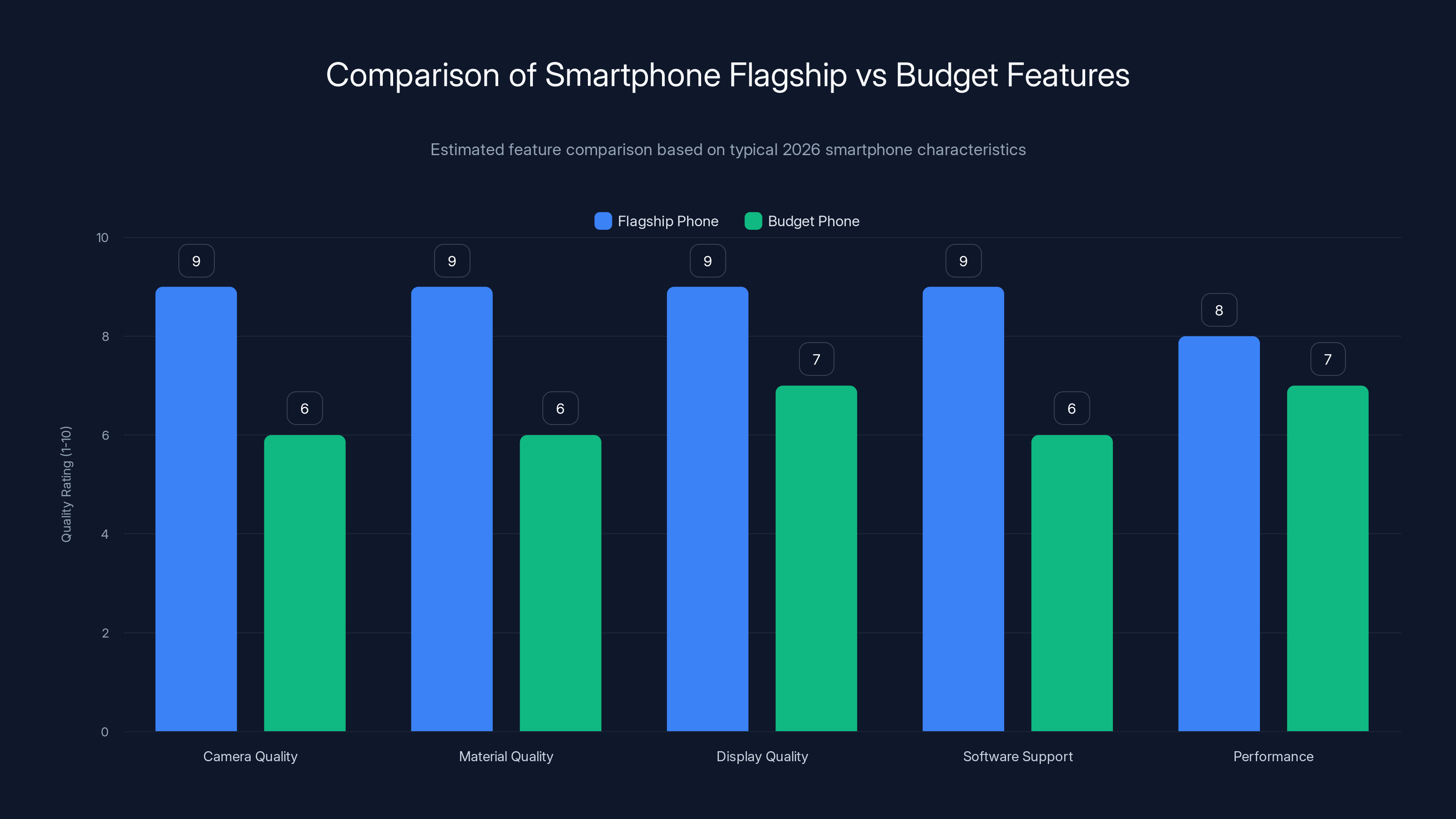 Comparison of Smartphone Flagship vs Budget Features