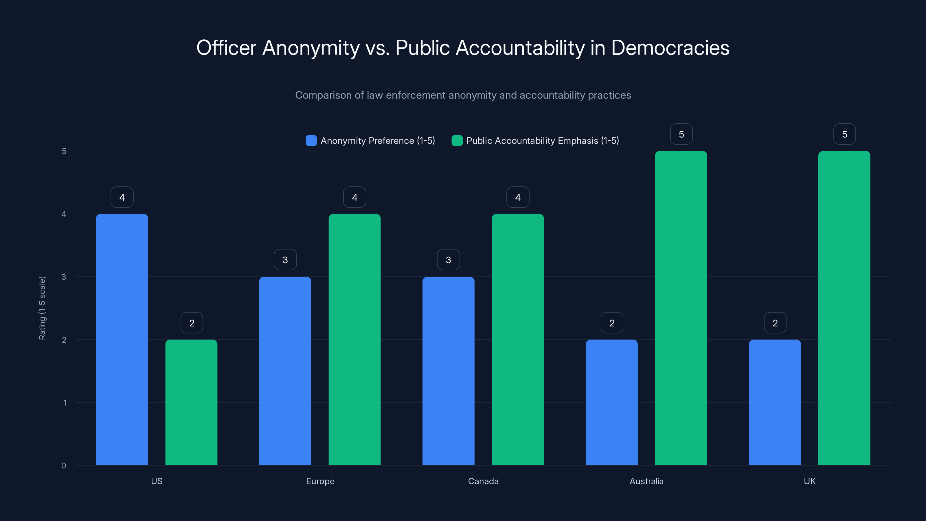 Officer Anonymity vs. Public Accountability in Democracies