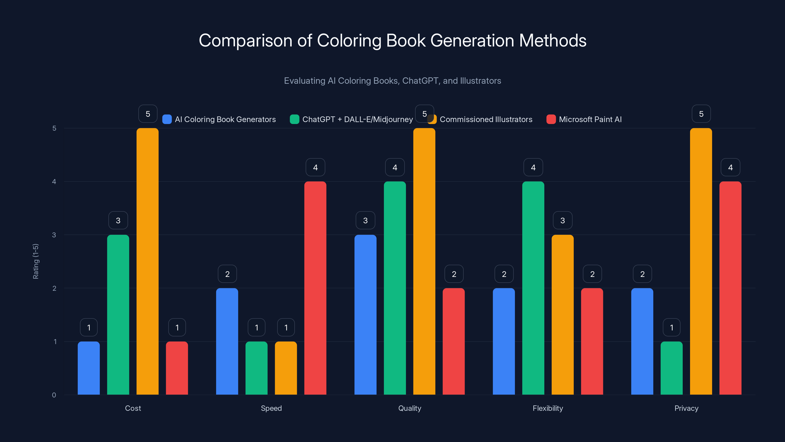 Comparison of Coloring Book Generation Methods