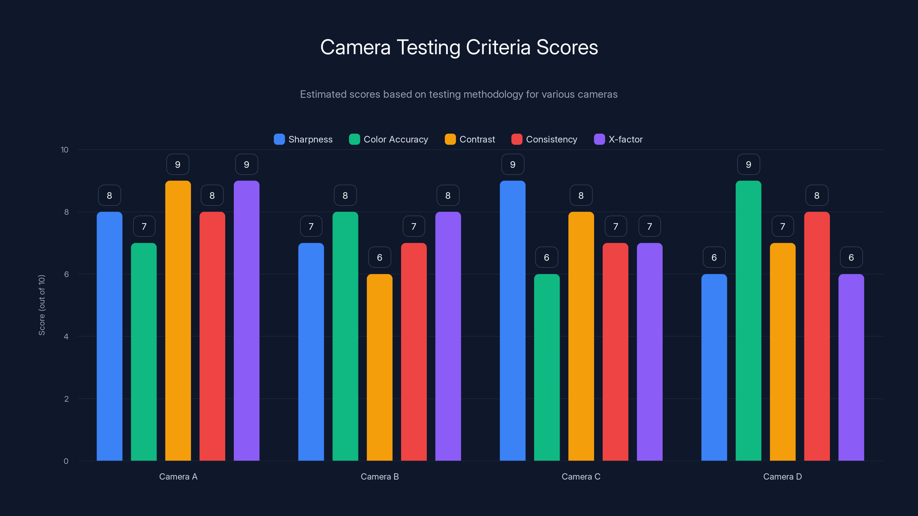 Camera Testing Criteria Scores