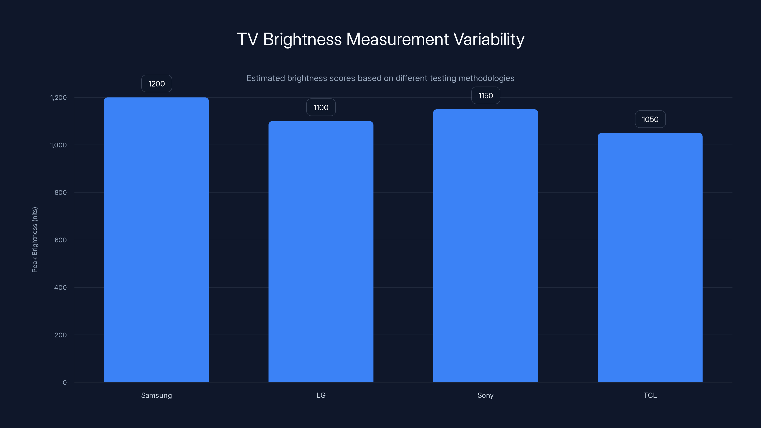 TV Brightness Measurement Variability