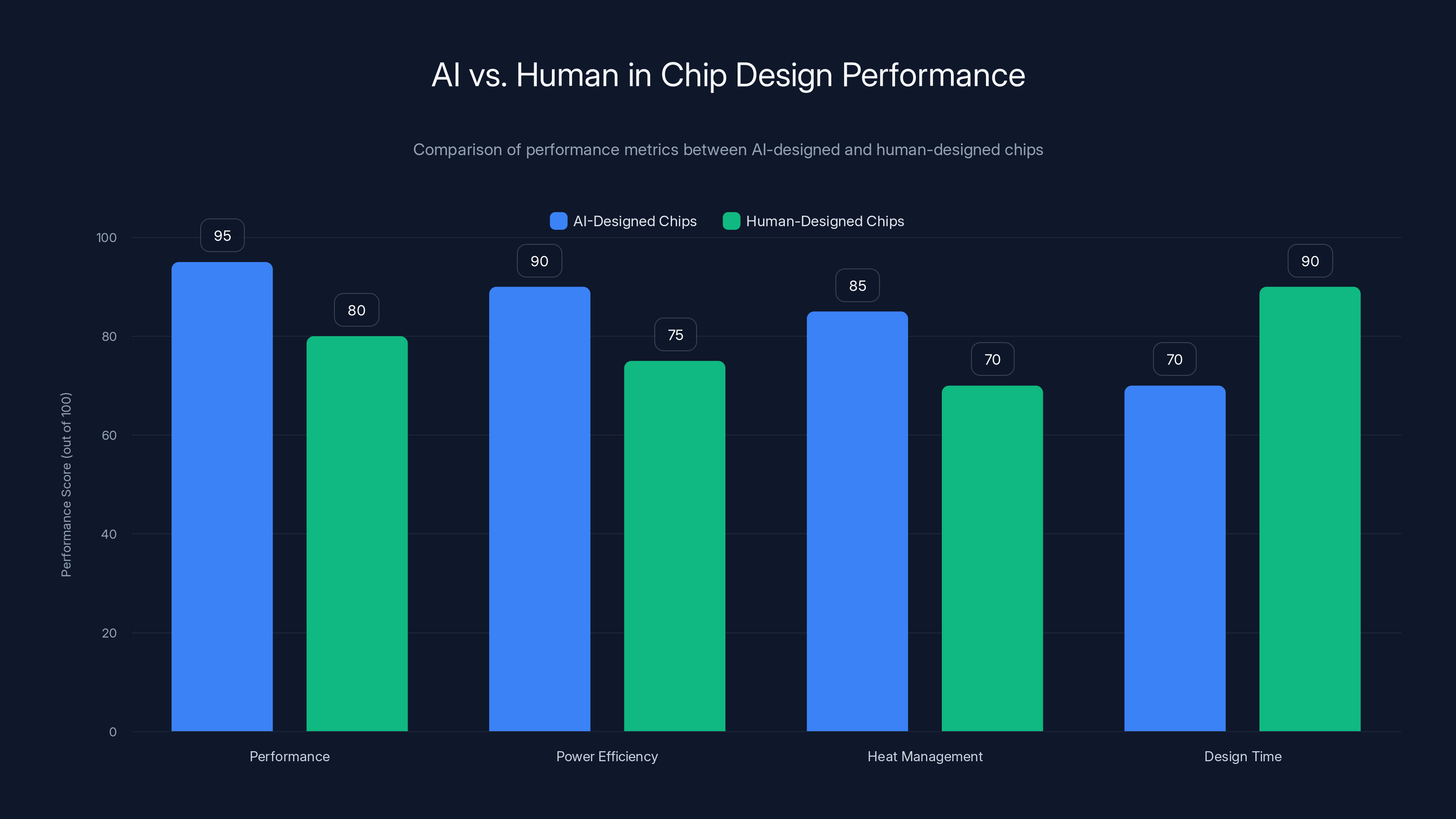 AI vs. Human in Chip Design Performance