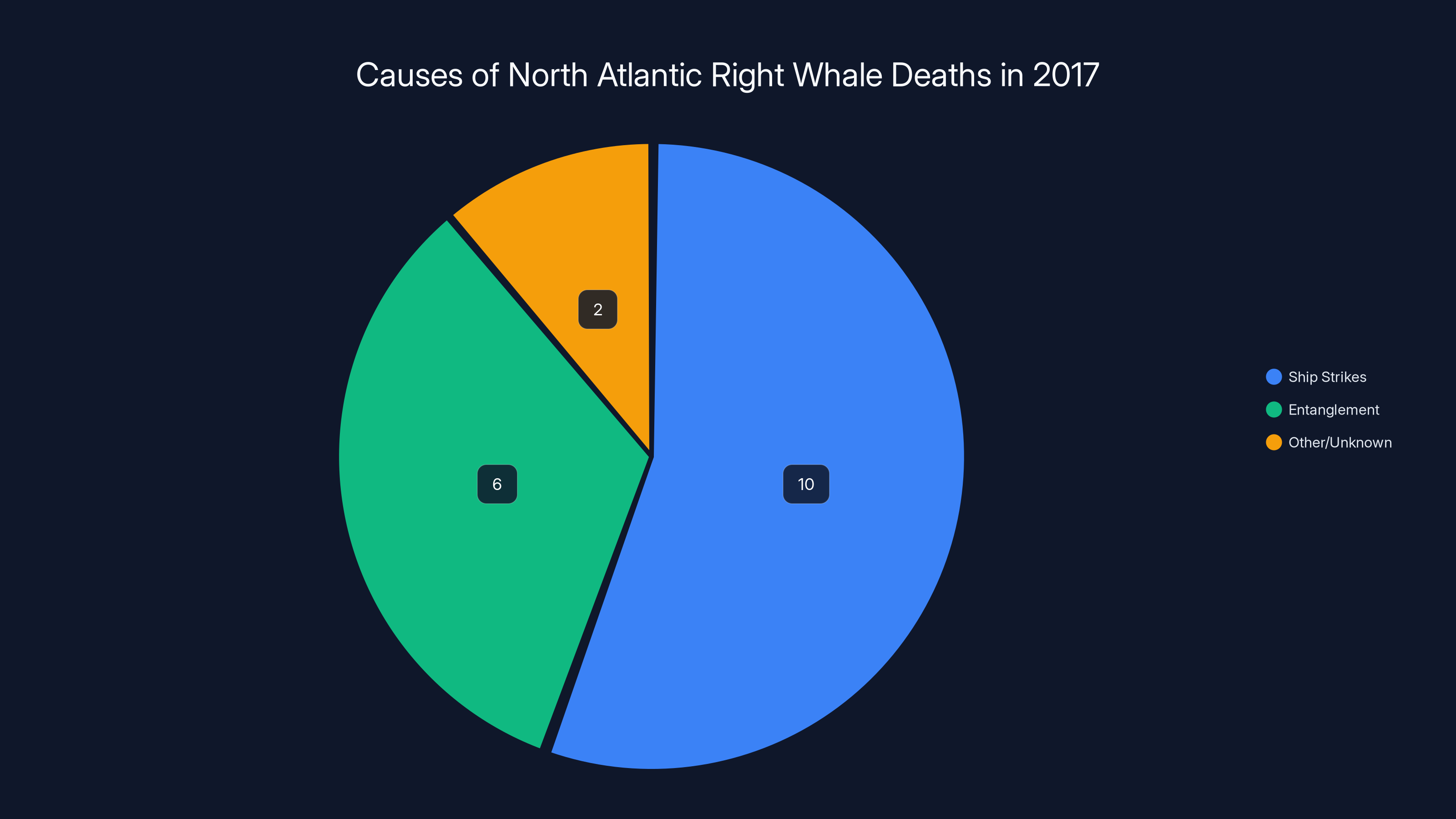 Causes of North Atlantic Right Whale Deaths in 2017