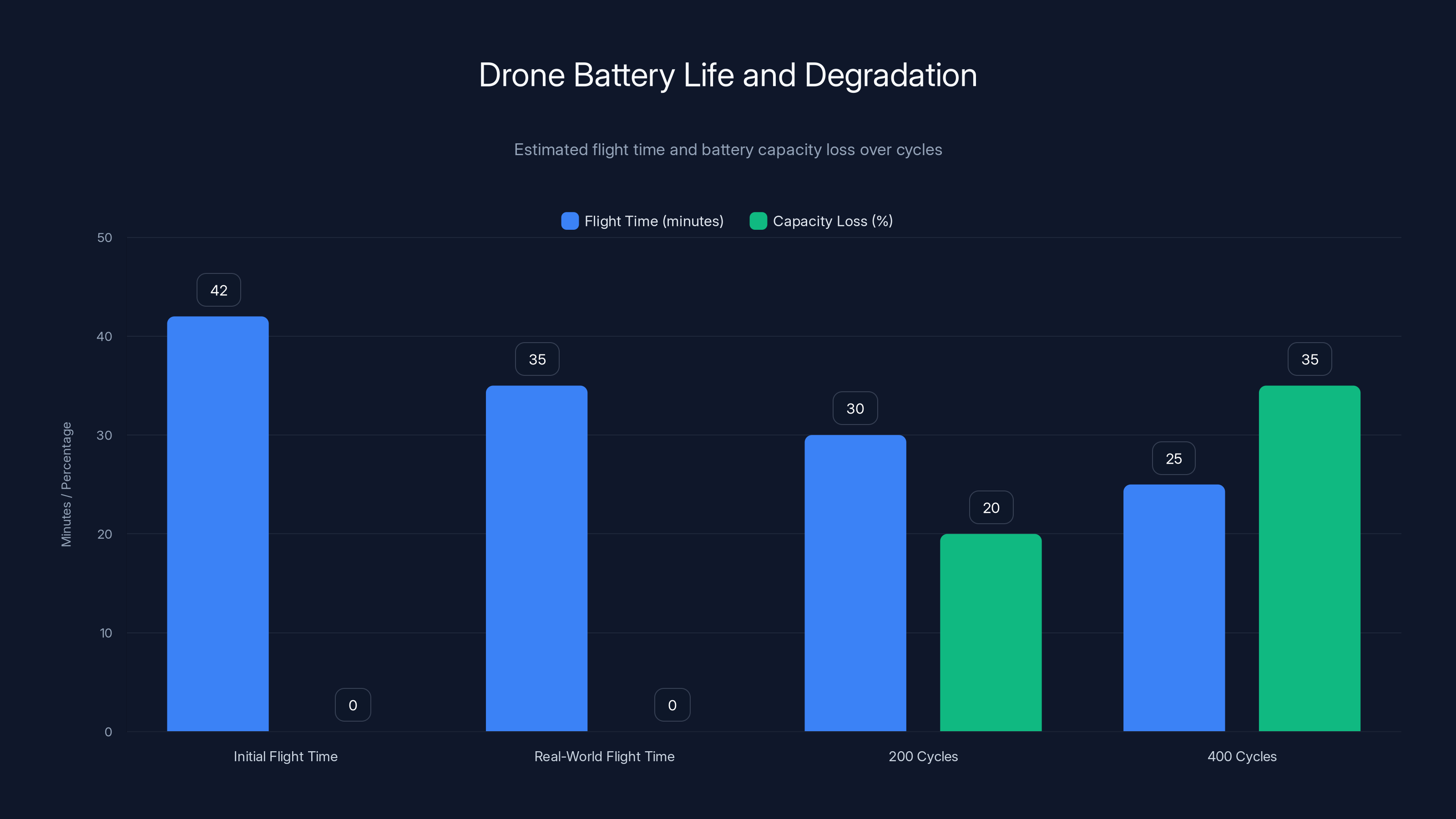 Drone Battery Life and Degradation