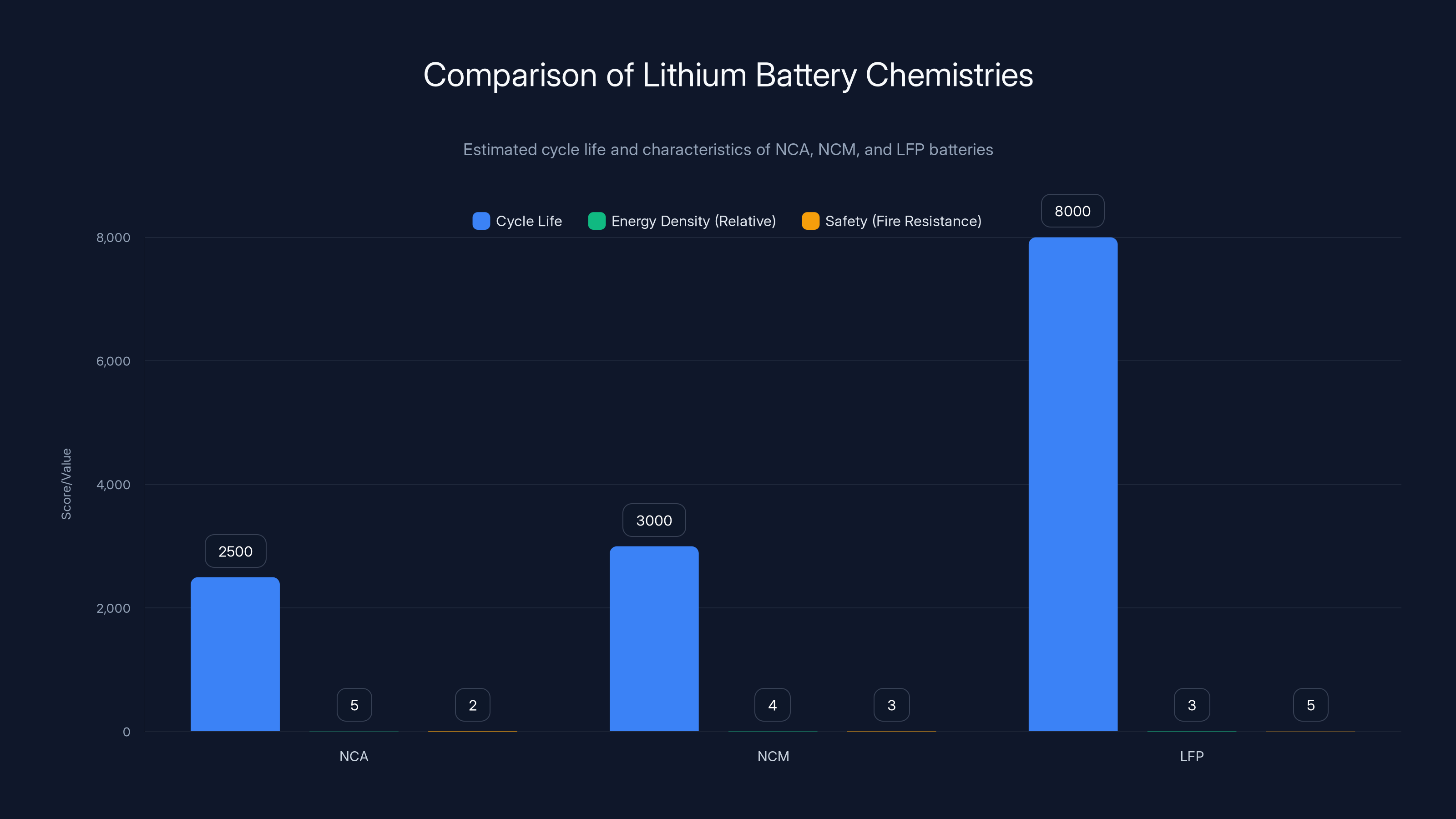 Comparison of Lithium Battery Chemistries