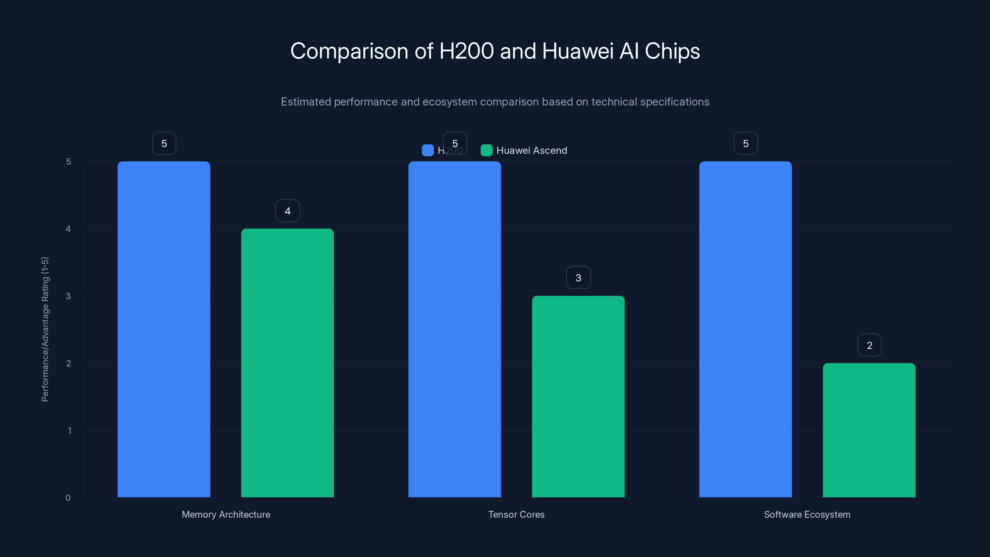 Comparison of H200 and Huawei AI Chips