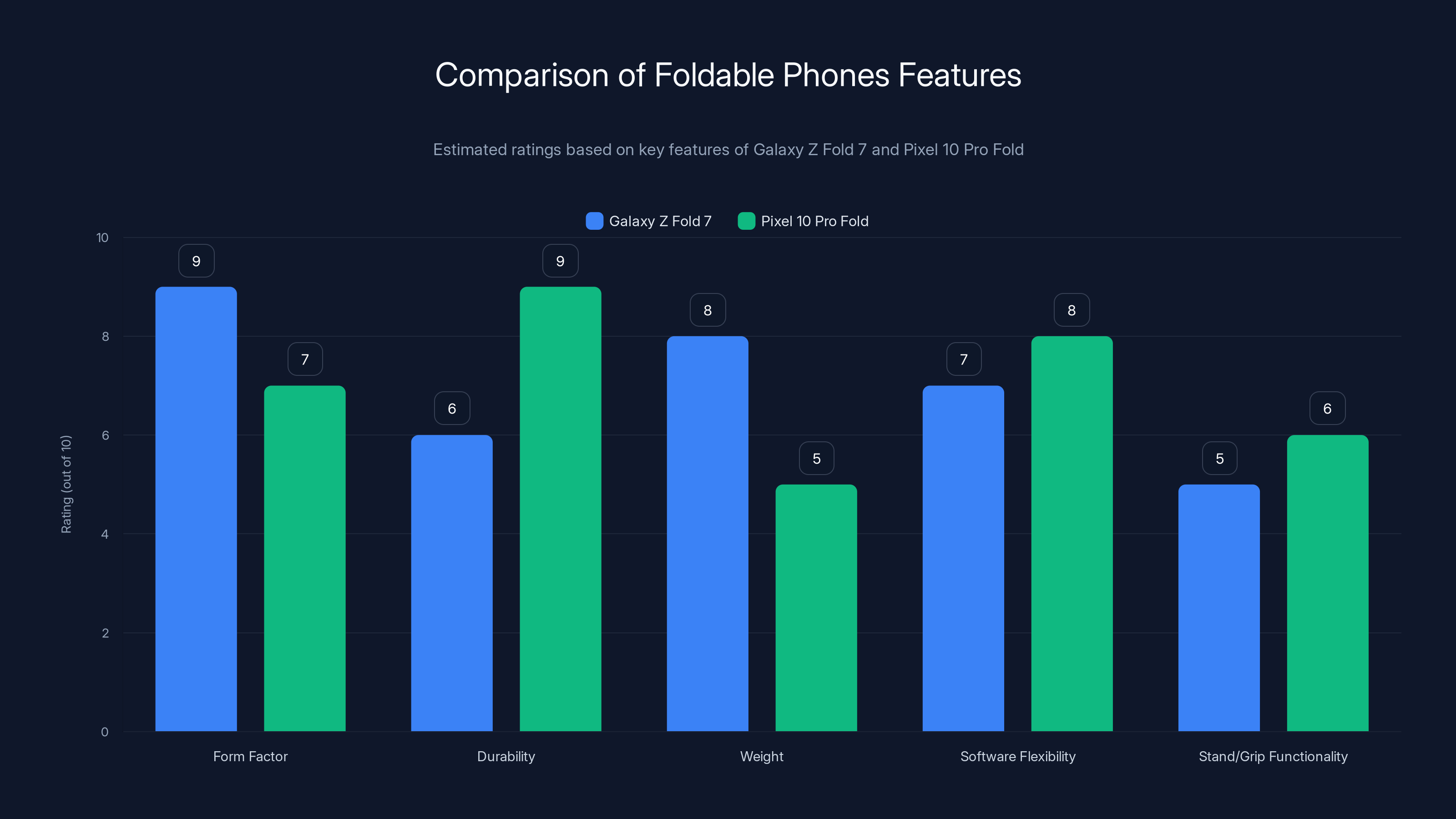Comparison of Foldable Phones Features