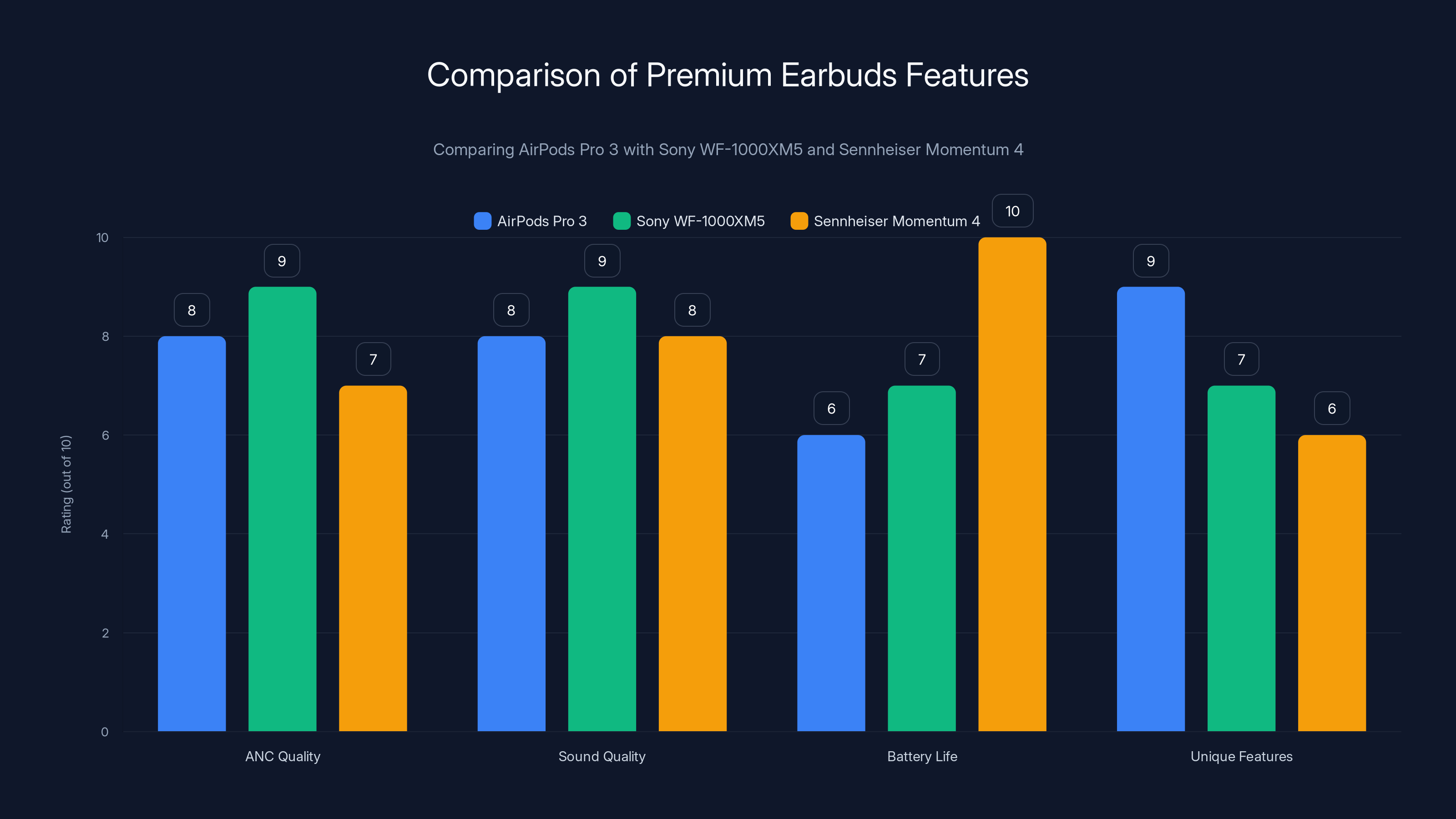 Comparison of Premium Earbuds Features