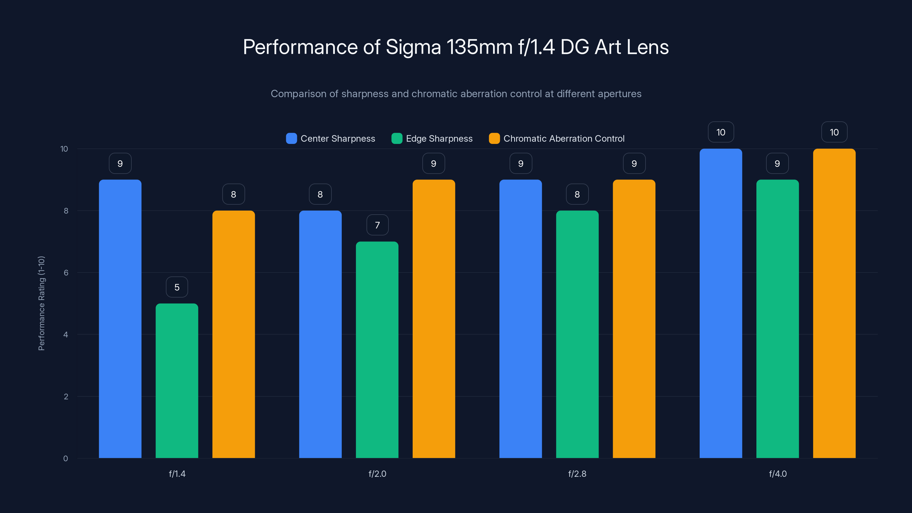 Performance of Sigma 135mm f/1.4 DG Art Lens