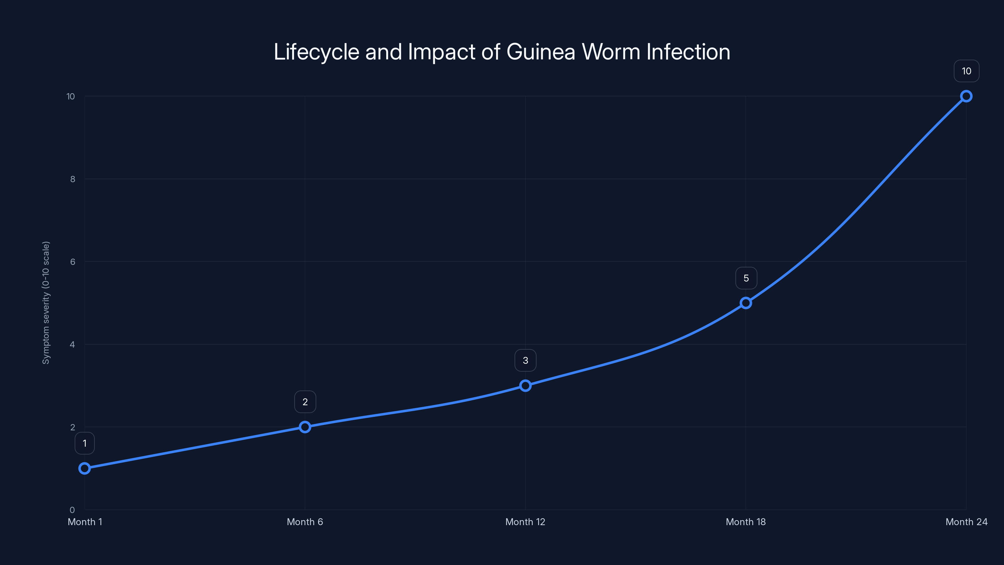Lifecycle and Impact of Guinea Worm Infection