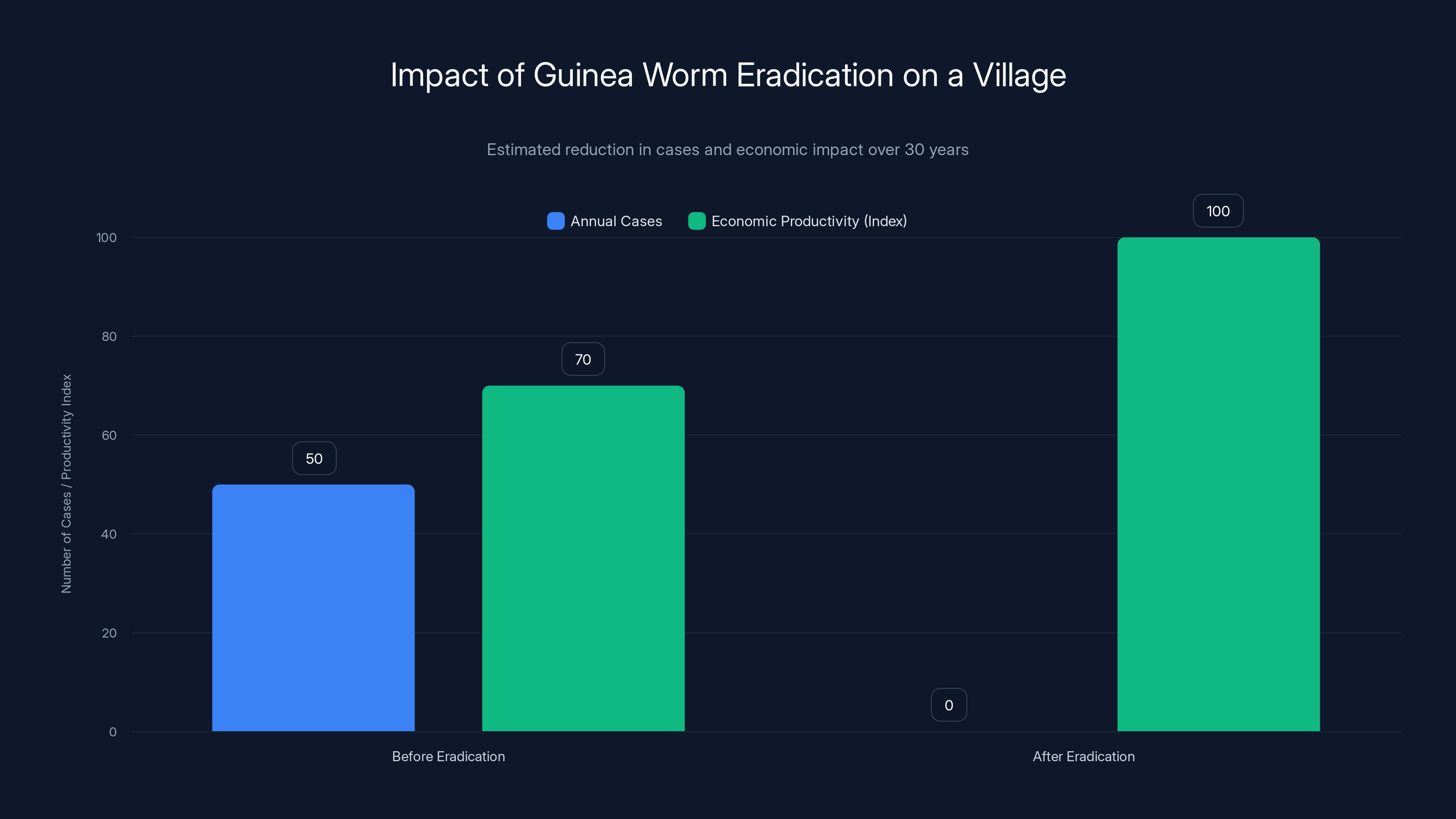 Impact of Guinea Worm Eradication on a Village