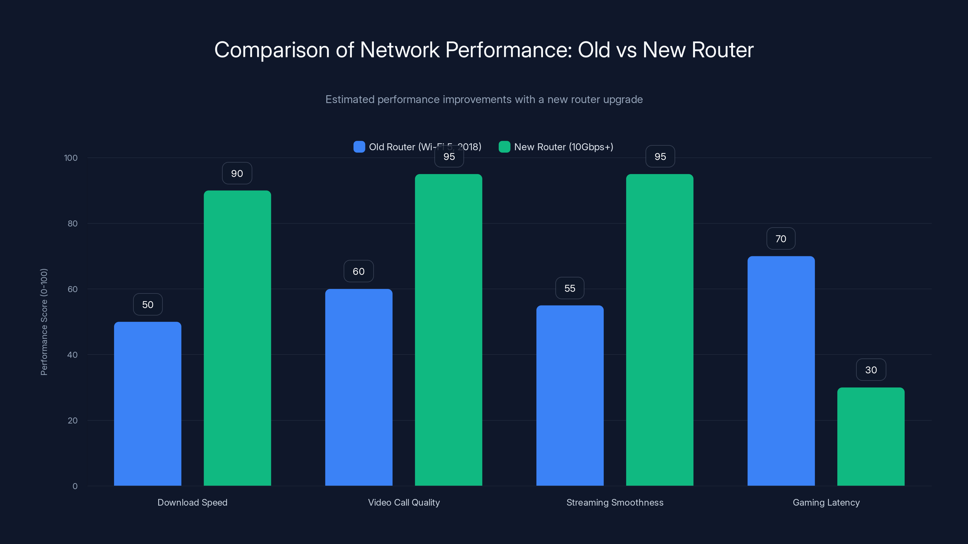 Comparison of Network Performance: Old vs New Router
