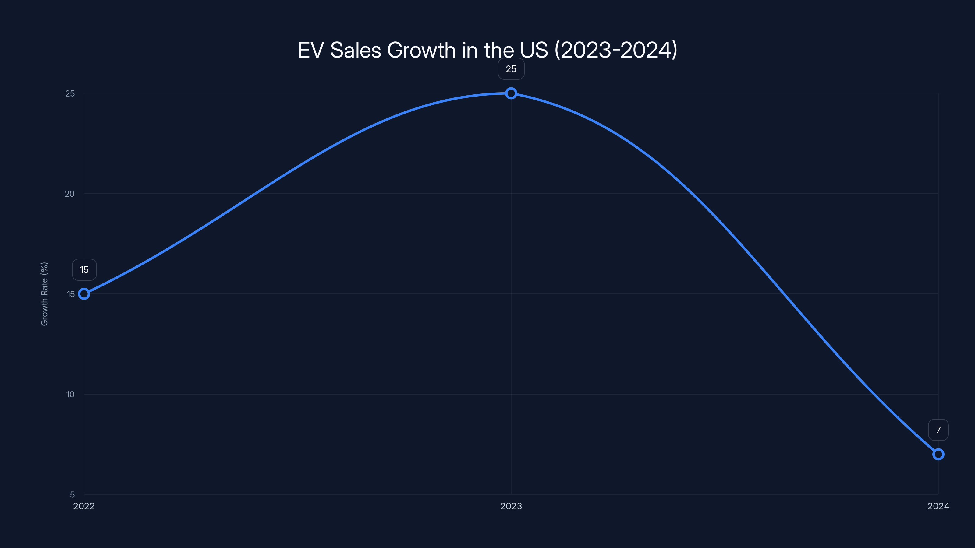EV Sales Growth in the US (2023-2024)