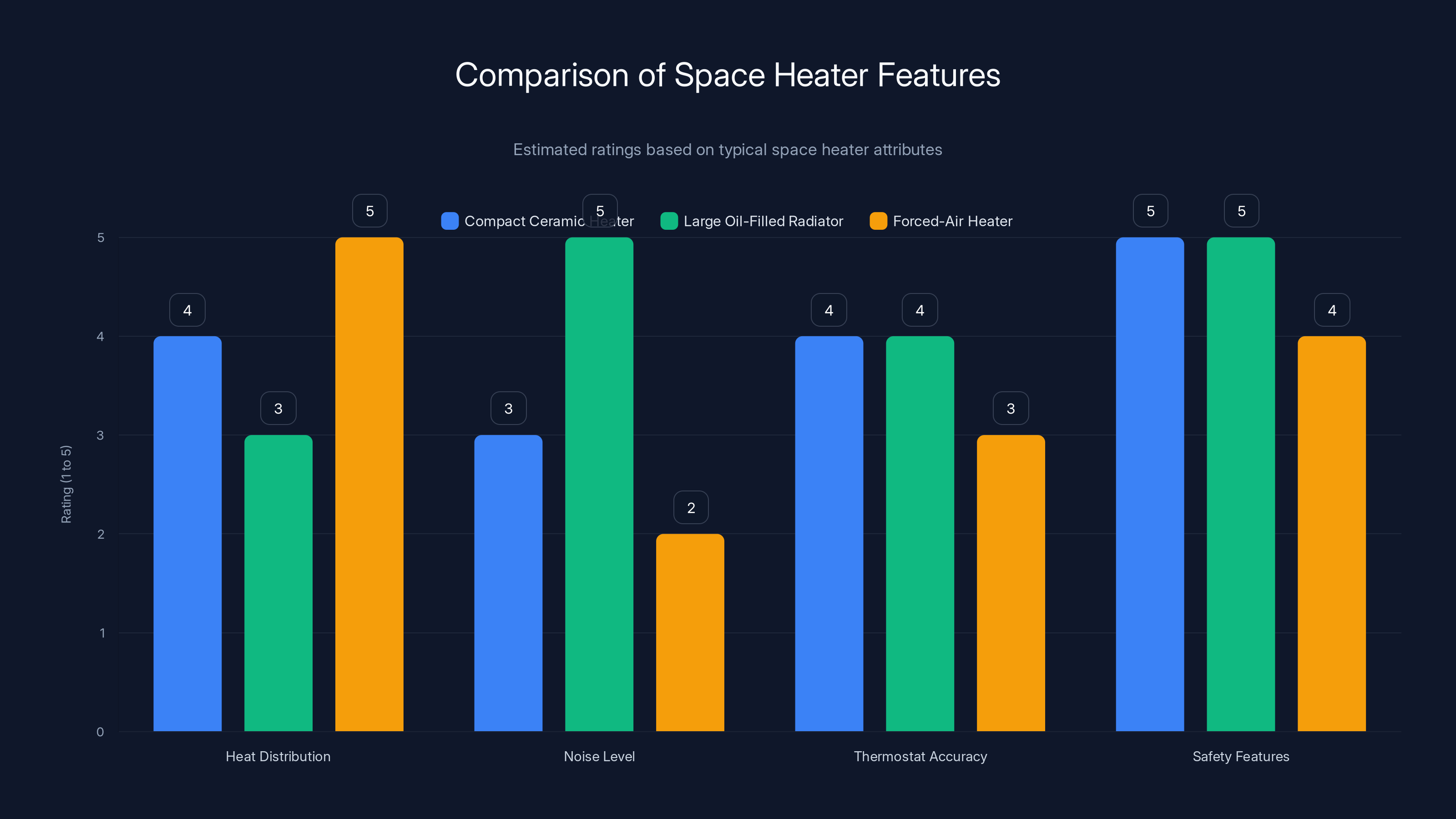 Comparison of Space Heater Features