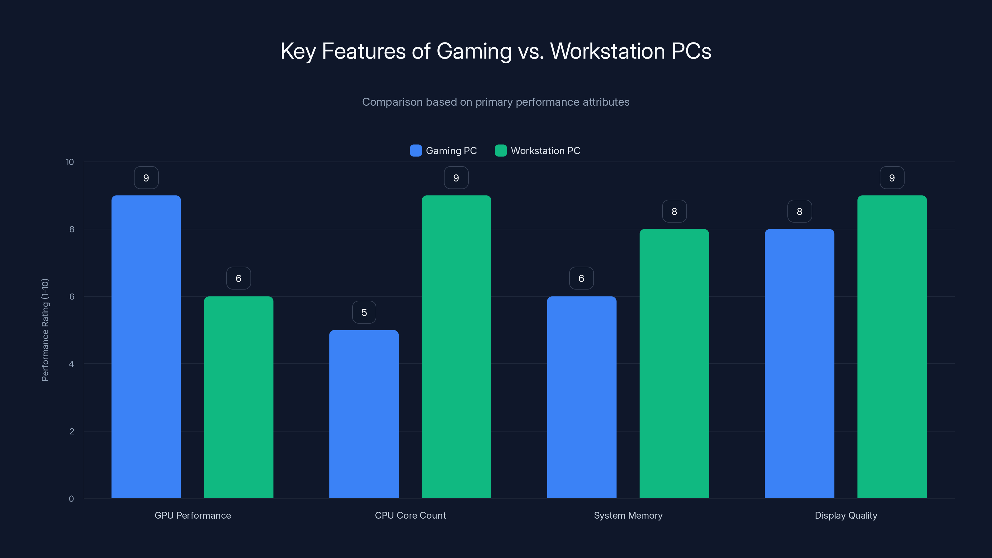 Key Features of Gaming vs. Workstation PCs