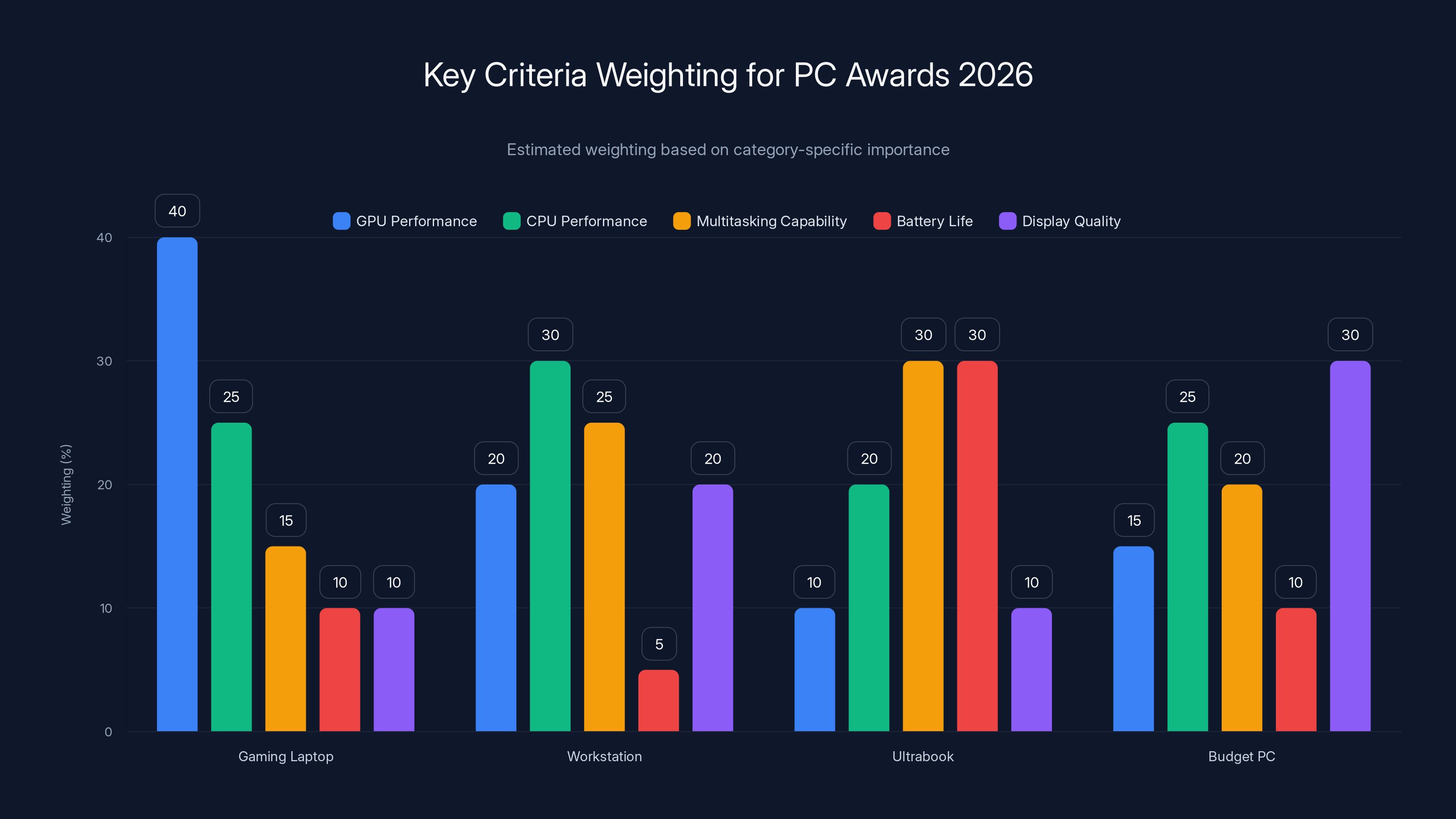Key Criteria Weighting for PC Awards 2026