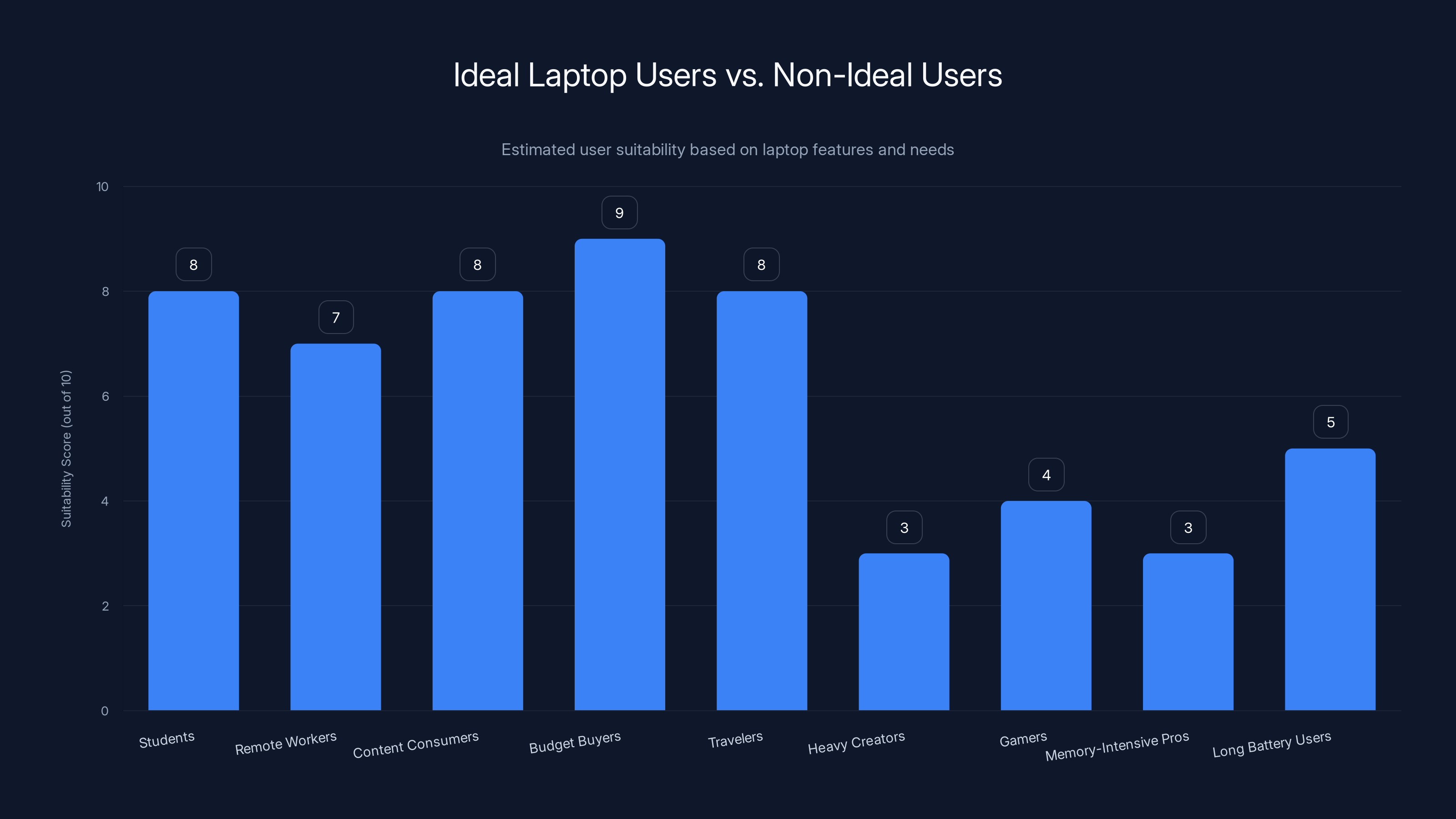 Ideal Laptop Users vs. Non-Ideal Users