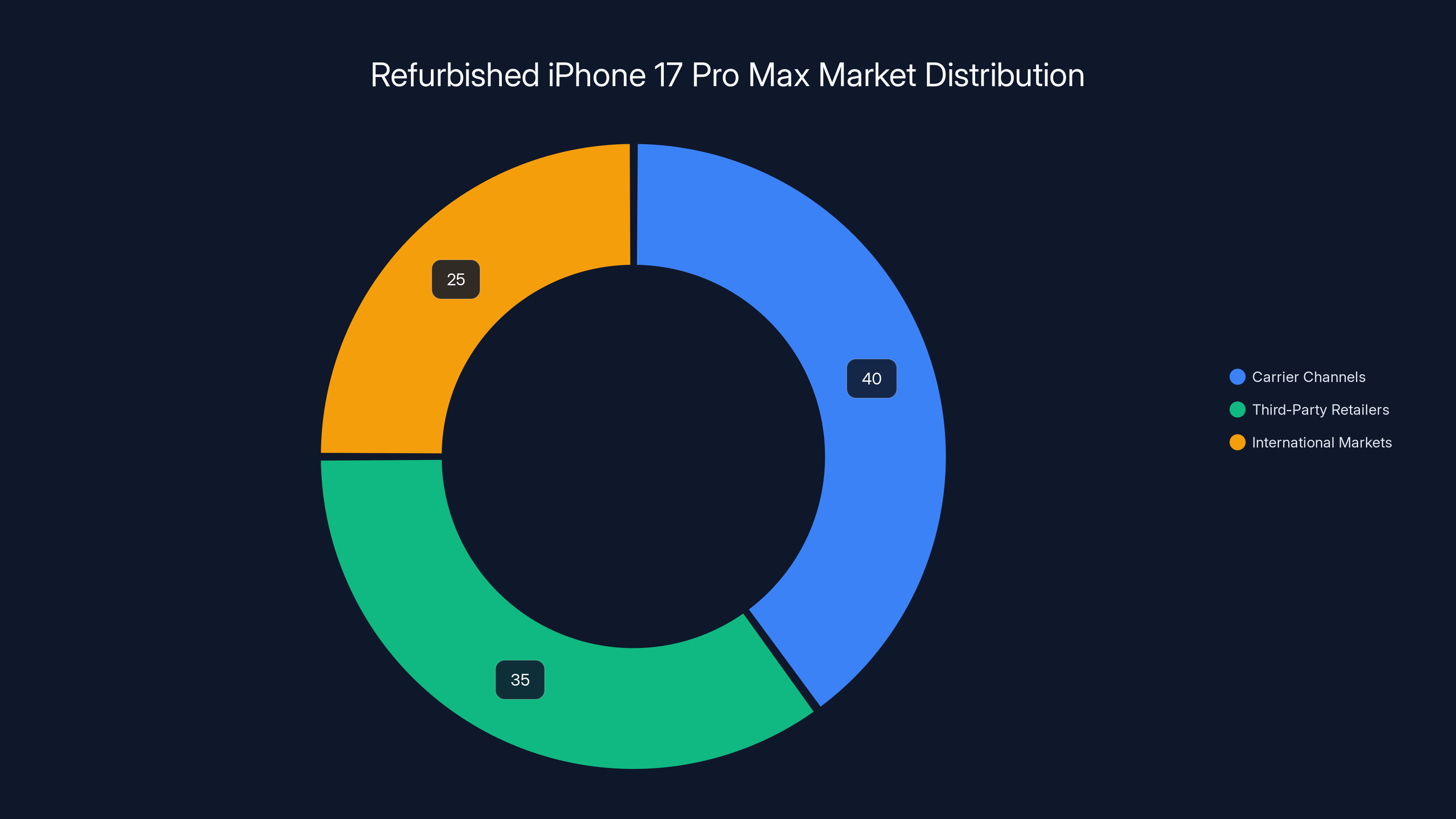 Refurbished iPhone 17 Pro Max Market Distribution