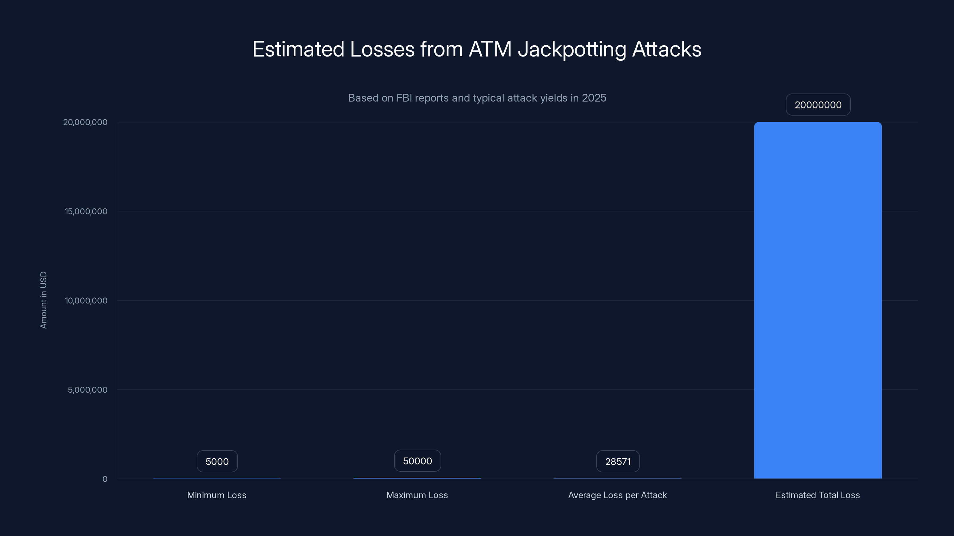 Estimated Losses from ATM Jackpotting Attacks