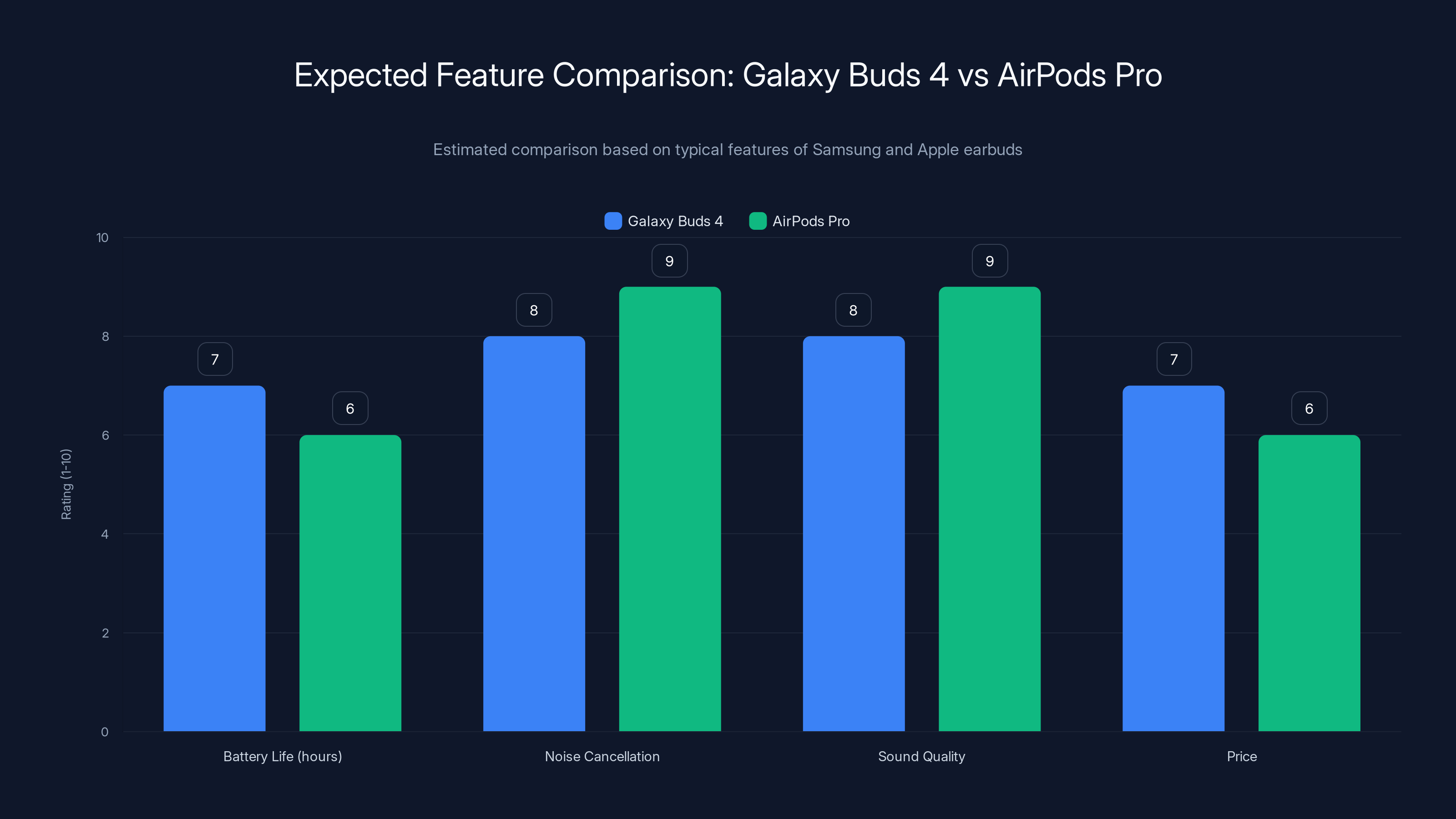 Expected Feature Comparison: Galaxy Buds 4 vs AirPods Pro