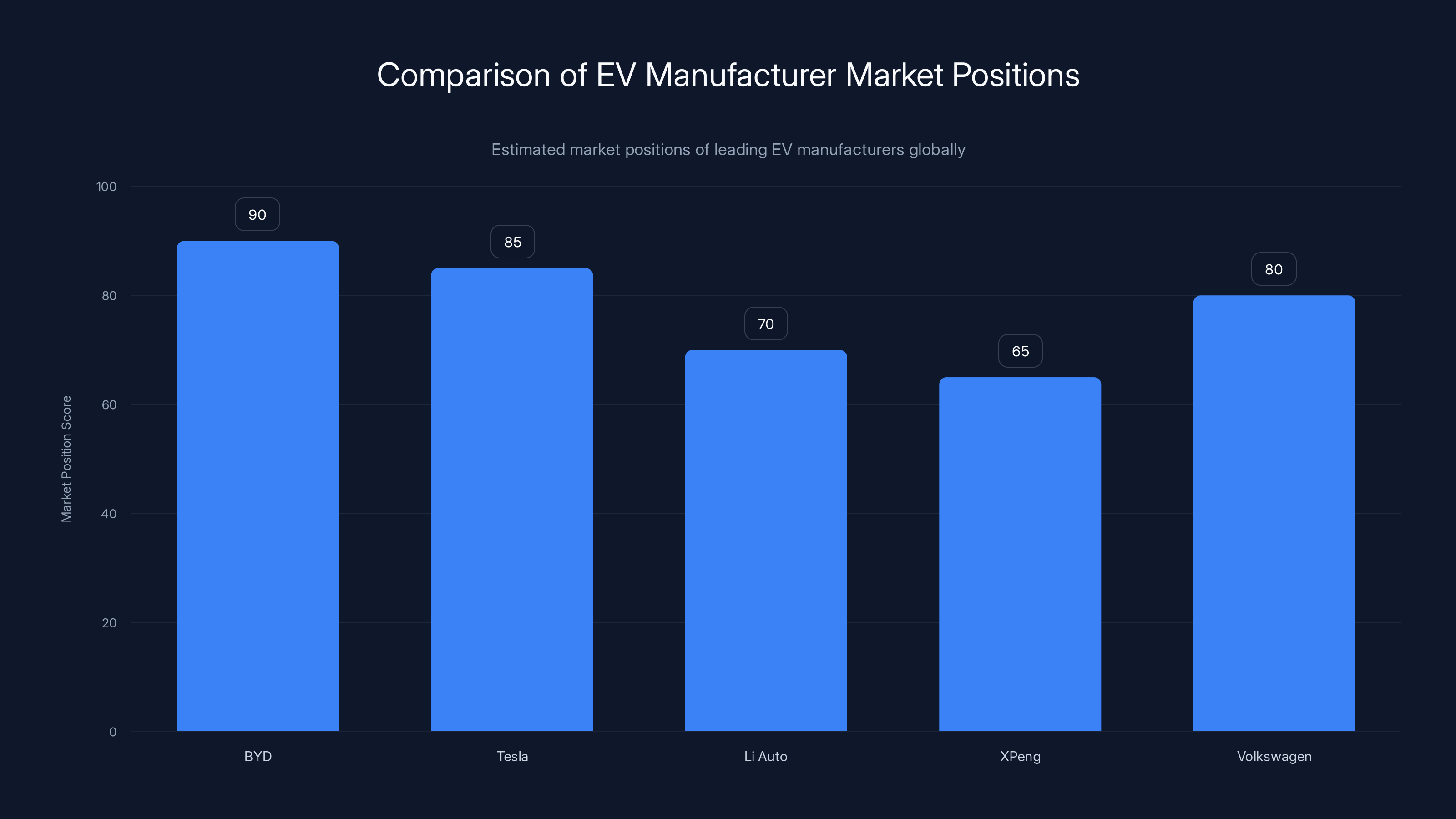 Comparison of EV Manufacturer Market Positions