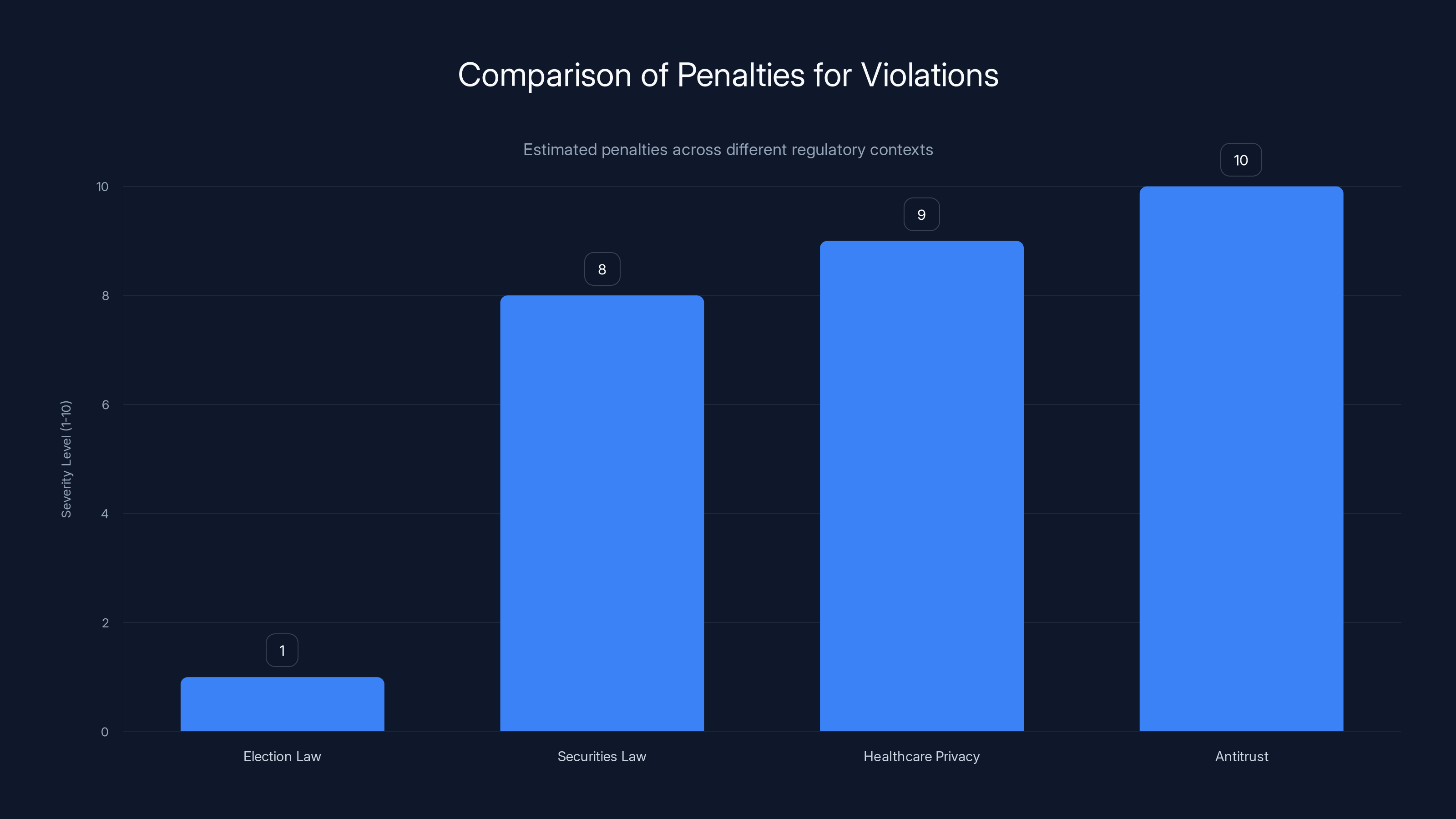 Comparison of Penalties for Violations