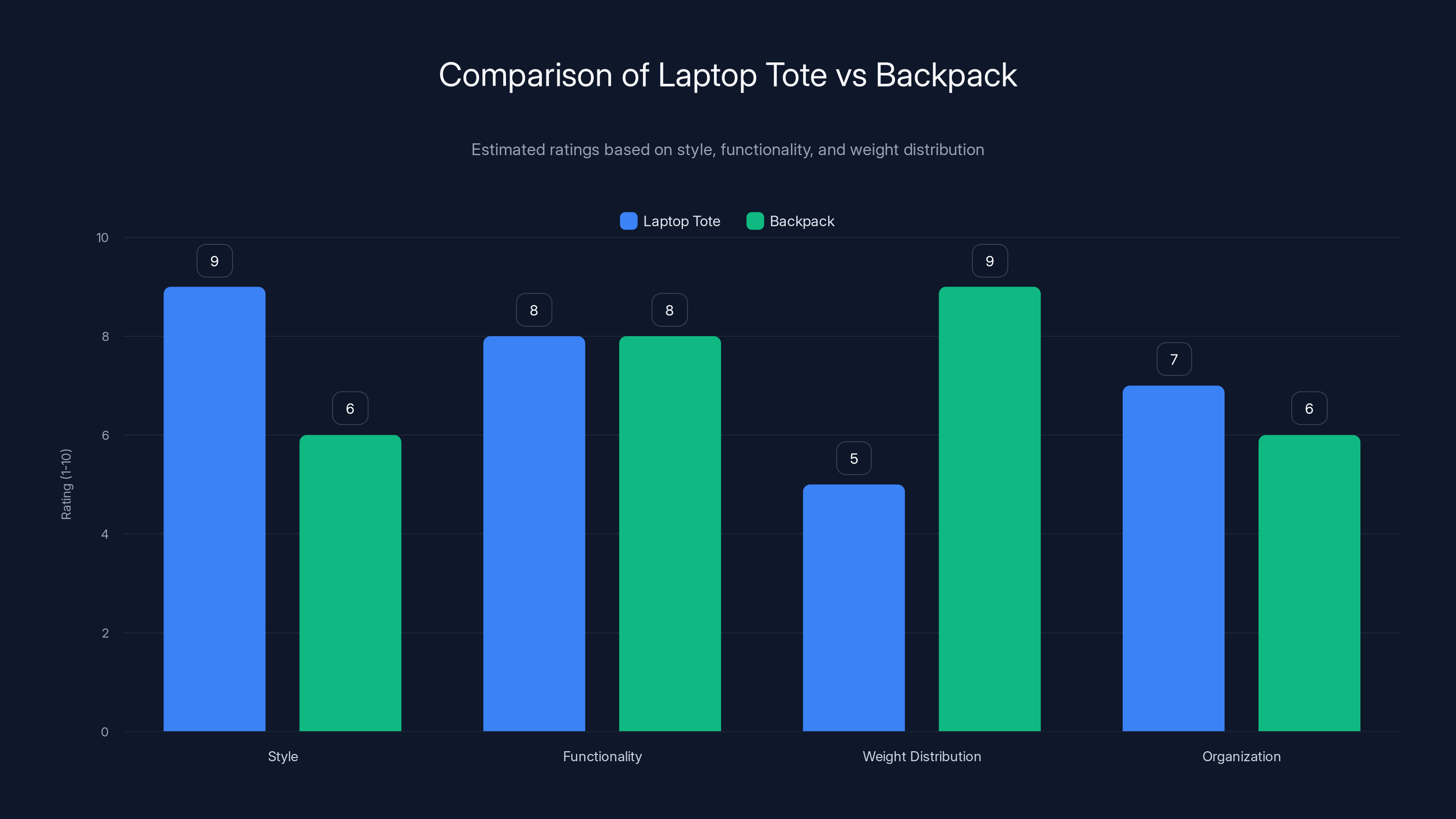 Comparison of Laptop Tote vs Backpack