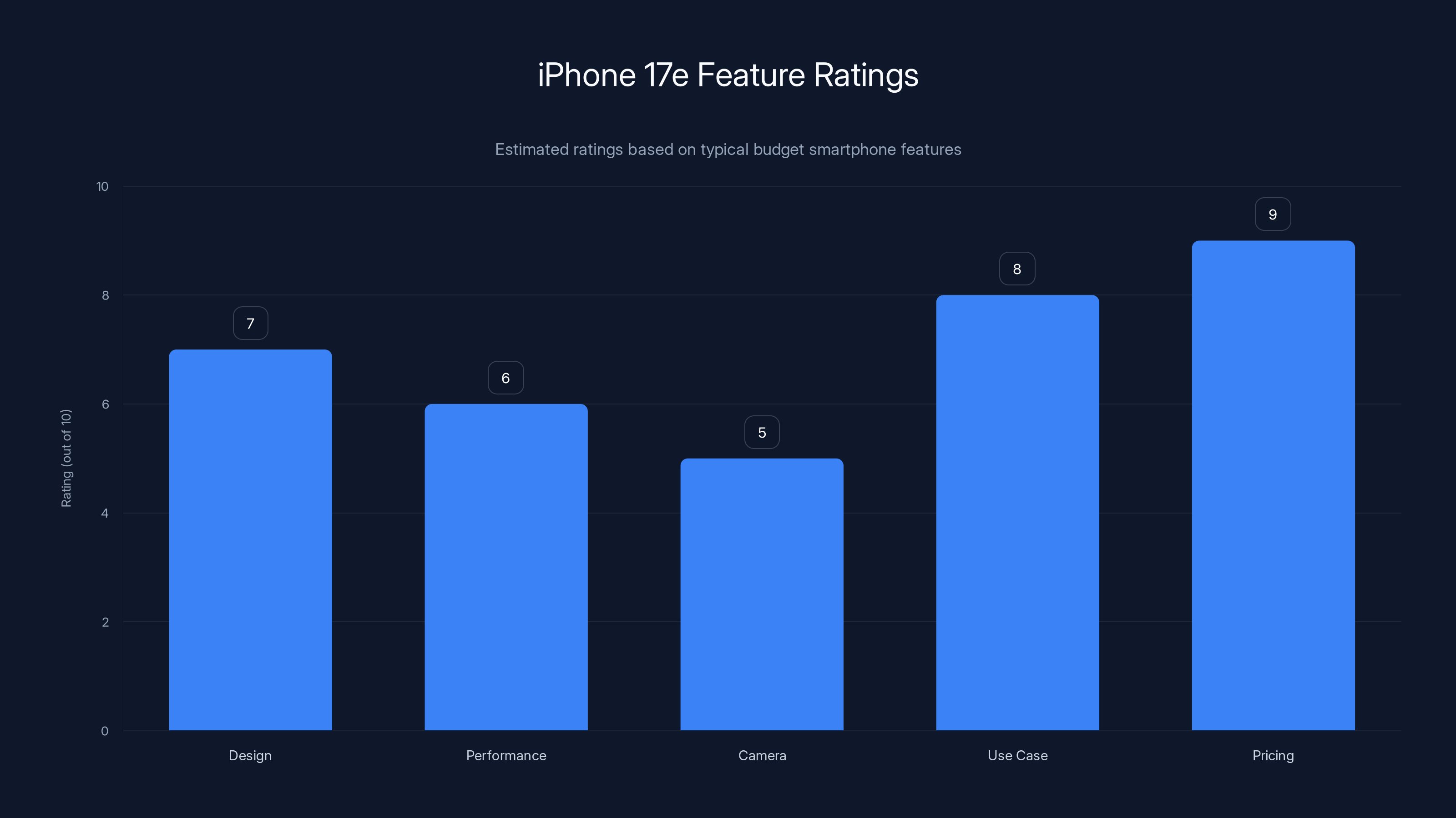 iPhone 17e Feature Ratings