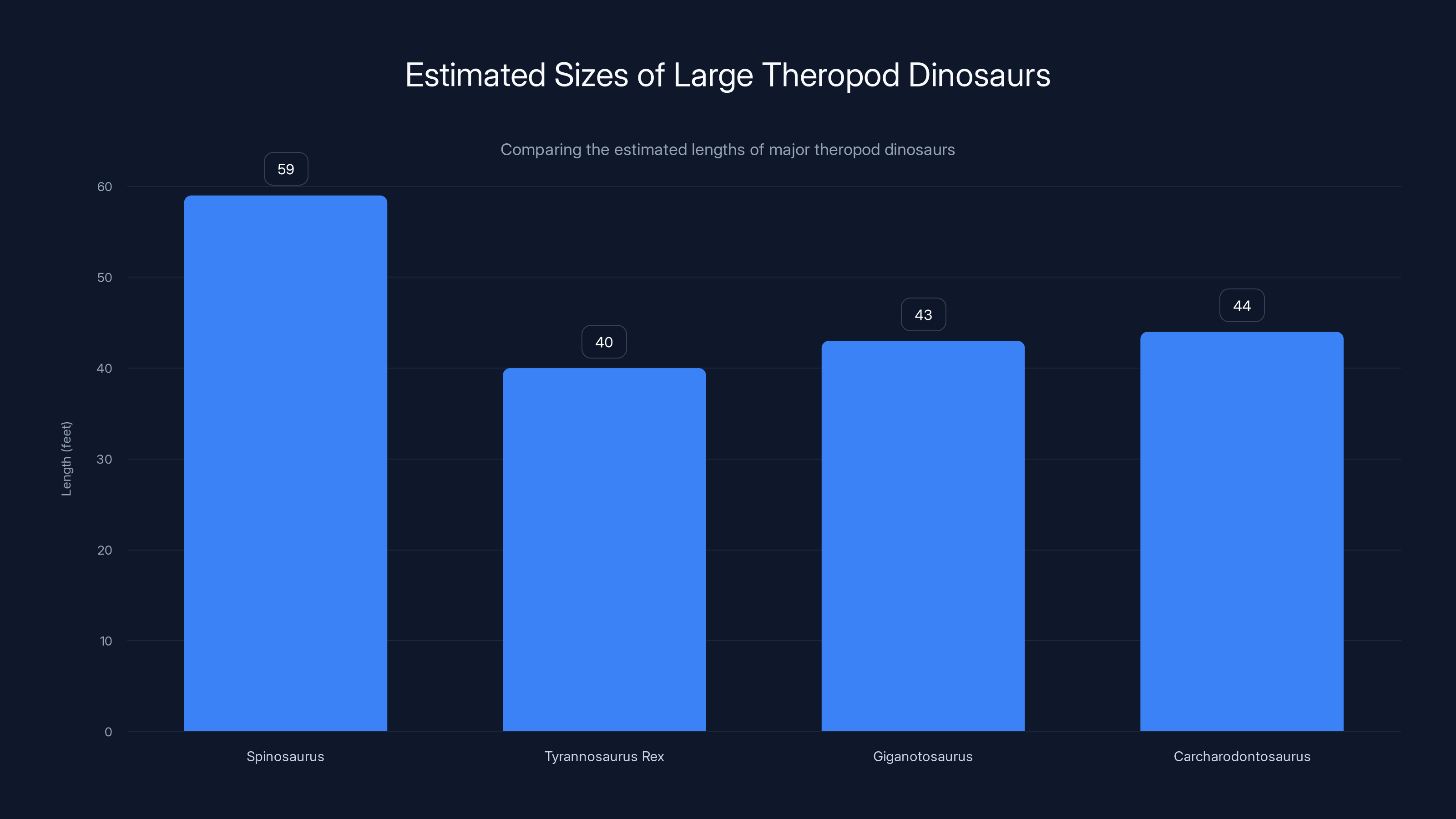 Estimated Sizes of Large Theropod Dinosaurs