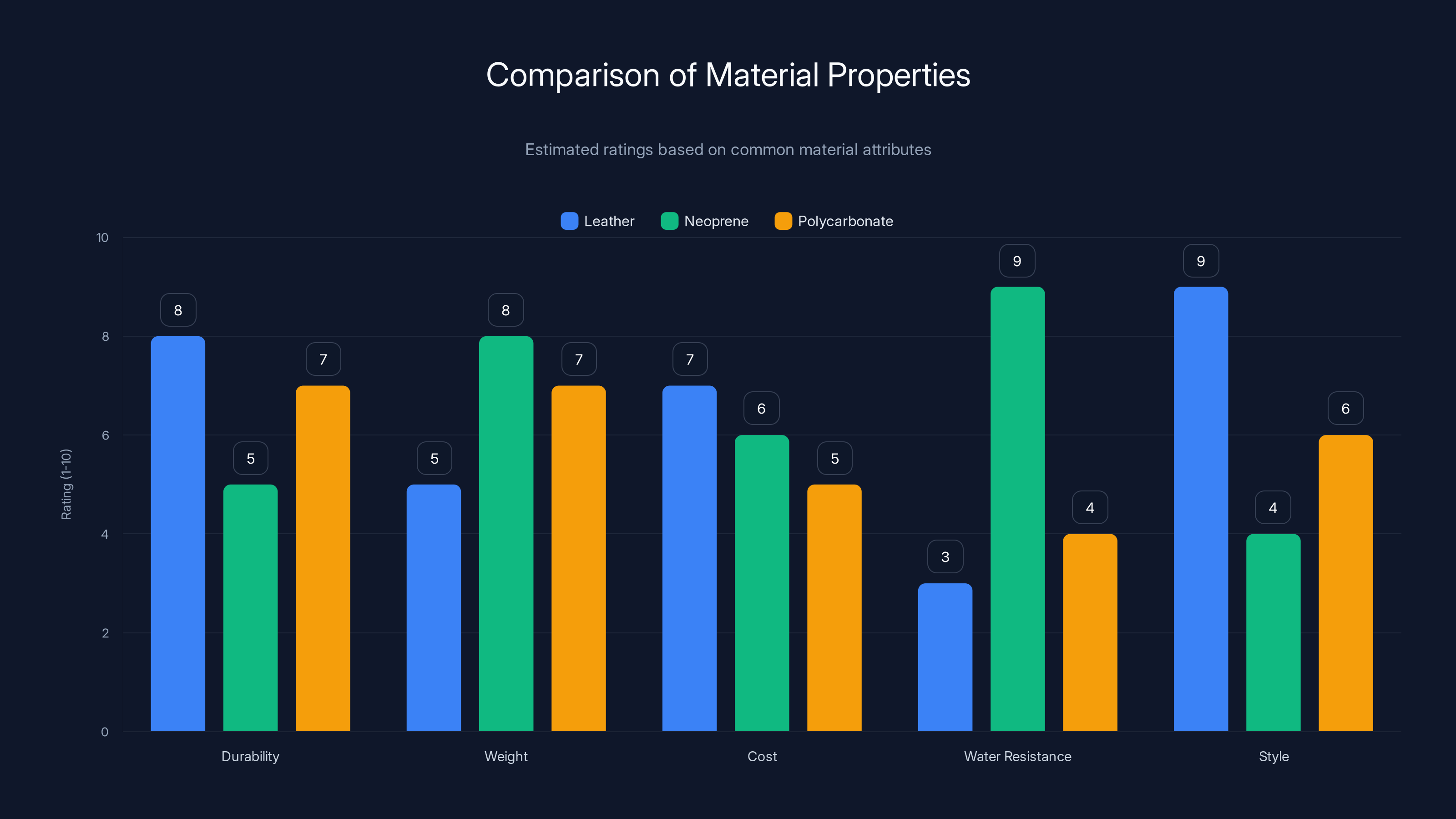 Comparison of Material Properties