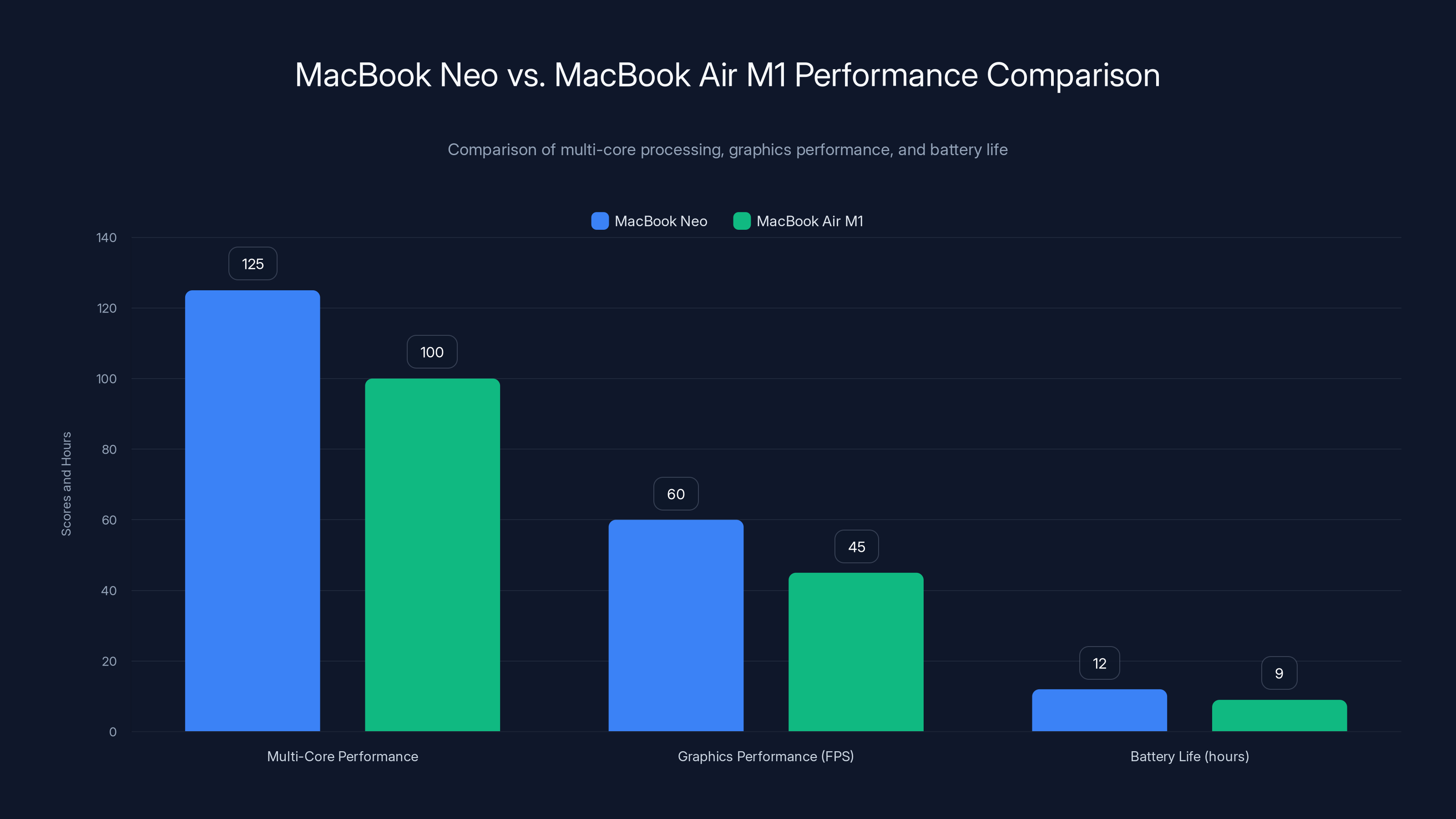 MacBook Neo vs. MacBook Air M1 Performance Comparison