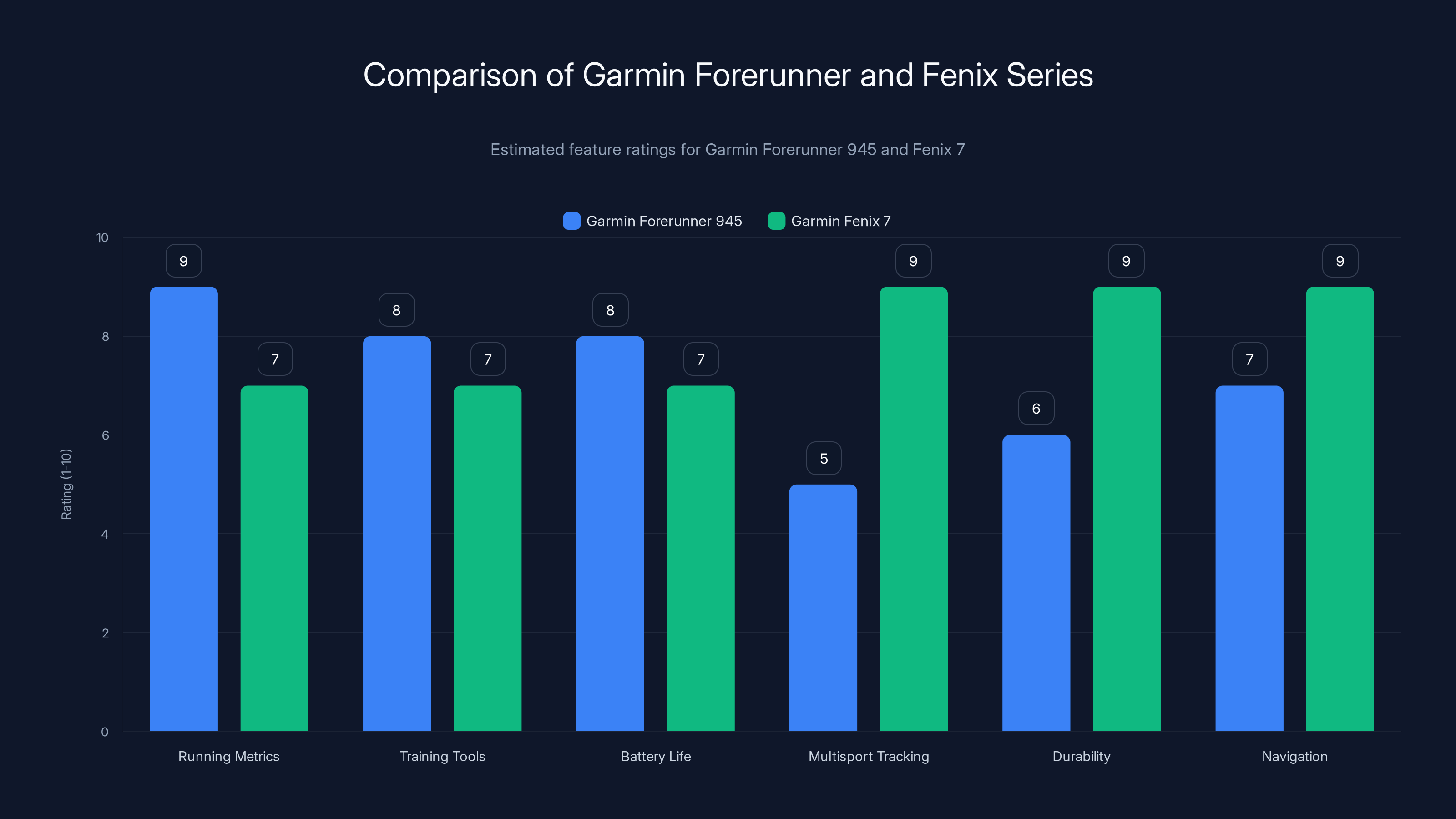 Comparison of Garmin Forerunner and Fenix Series