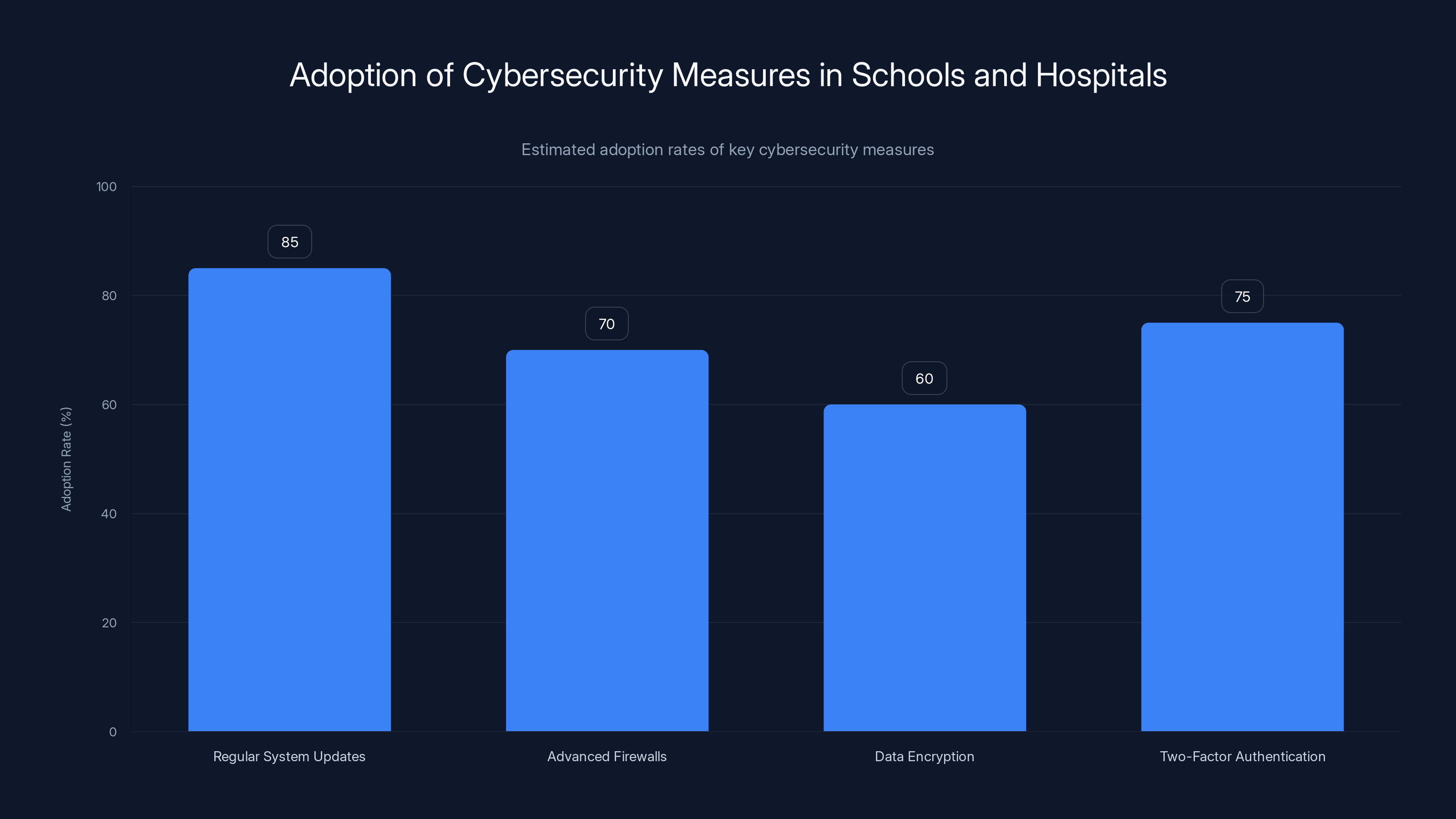 Adoption of Cybersecurity Measures in Schools and Hospitals