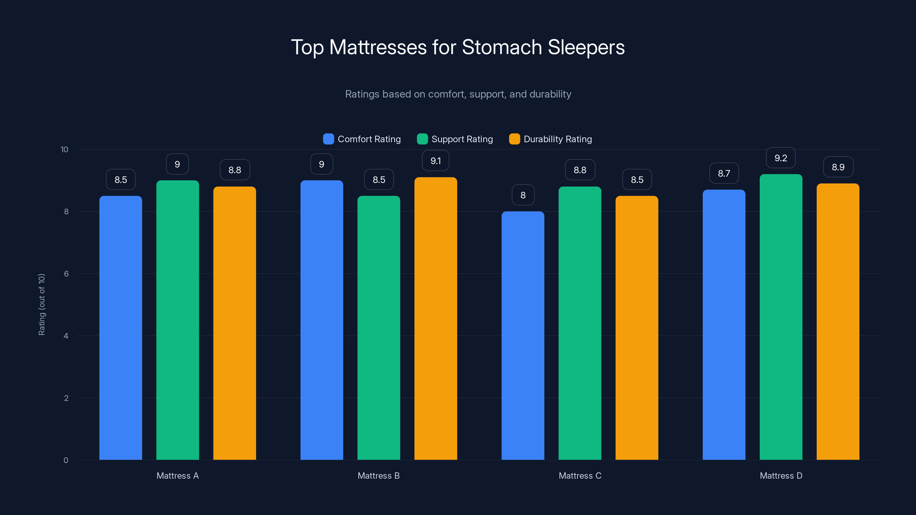 Top Mattresses for Stomach Sleepers
