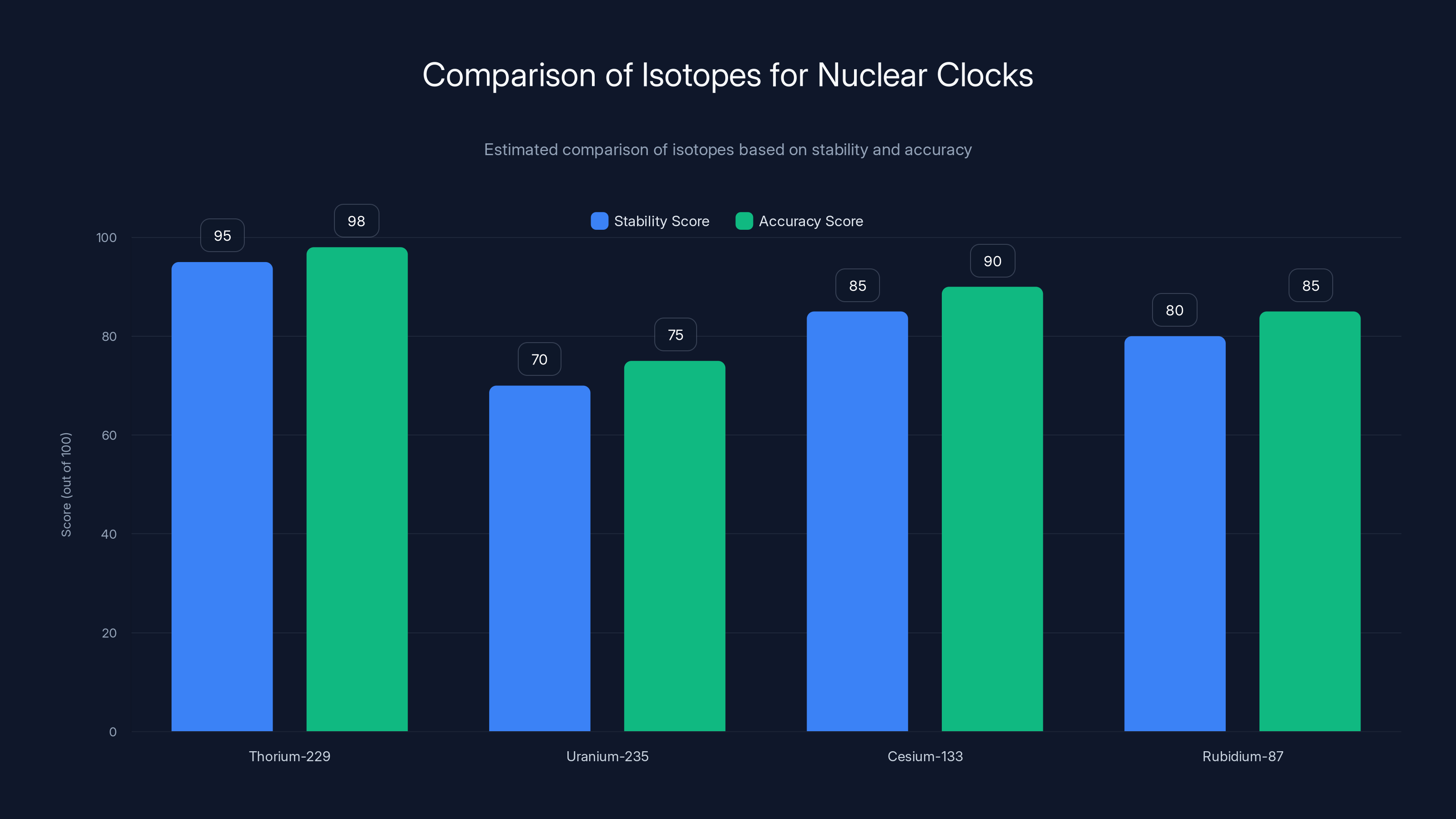 Comparison of Isotopes for Nuclear Clocks