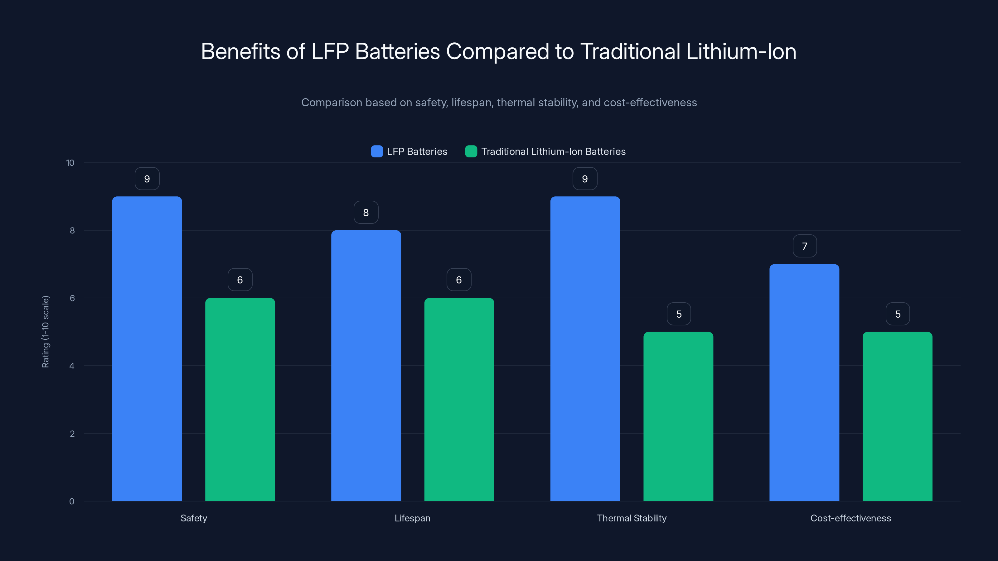Benefits of LFP Batteries Compared to Traditional Lithium-Ion