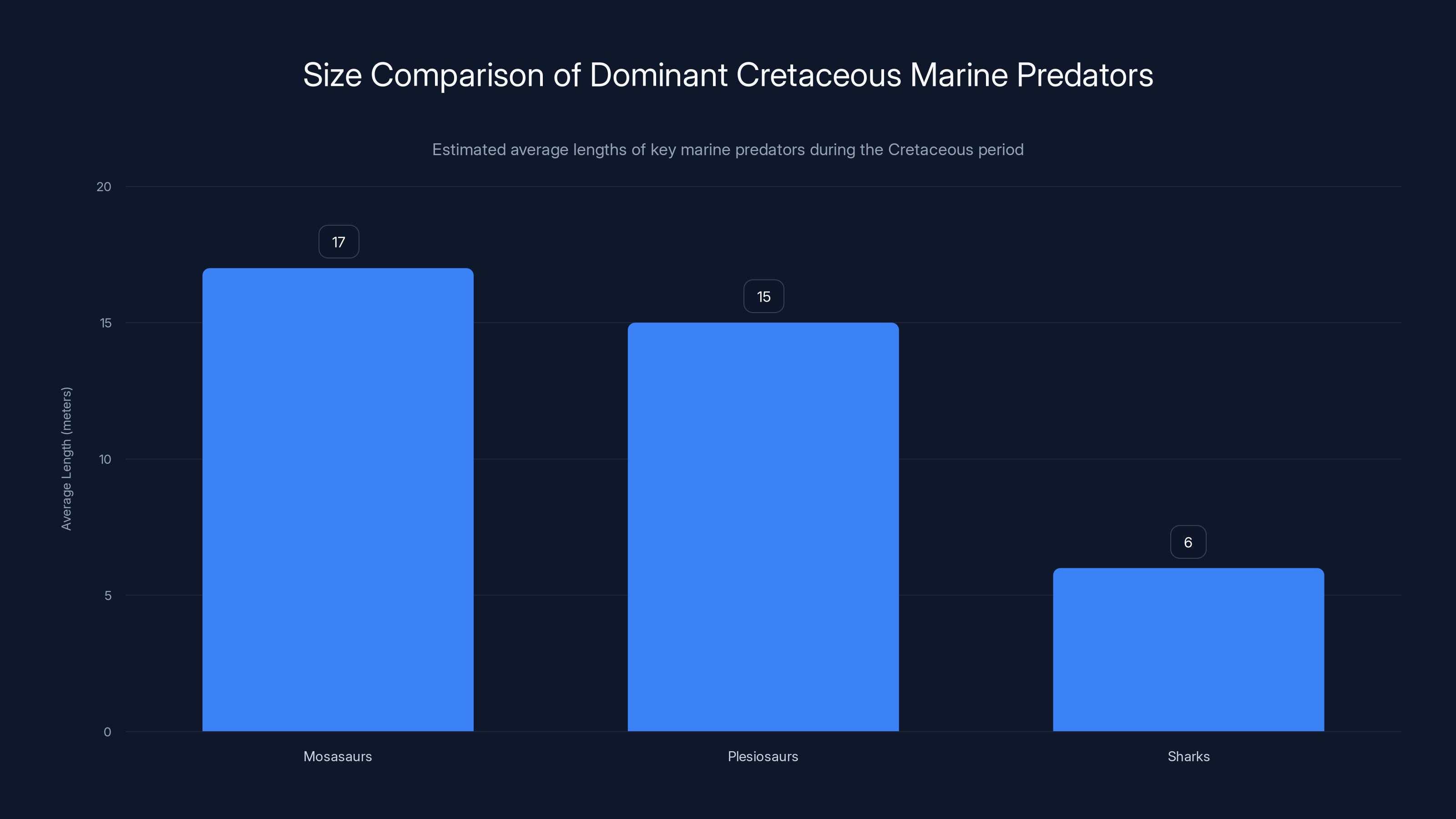 Size Comparison of Dominant Cretaceous Marine Predators