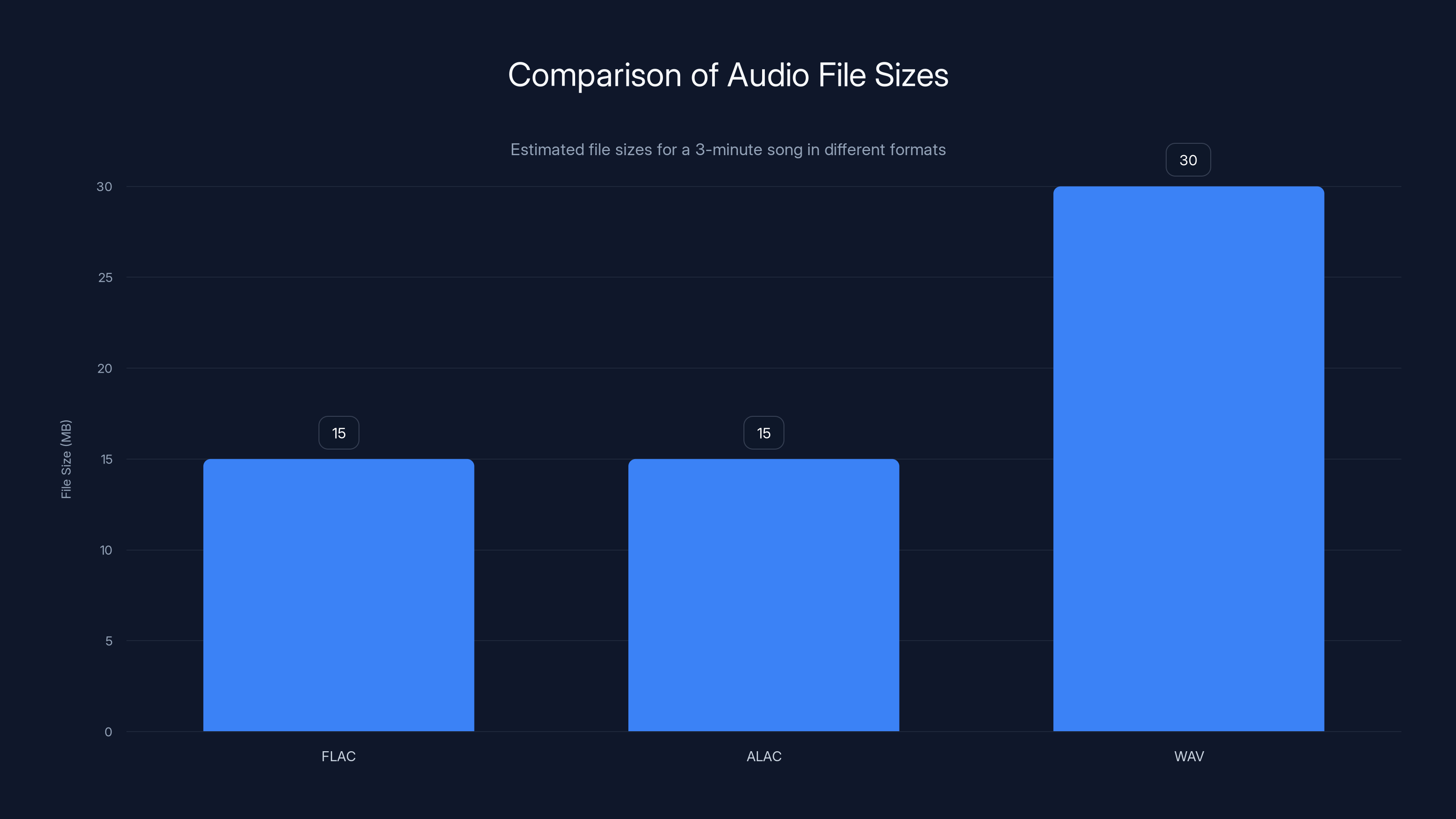 Comparison of Audio File Sizes