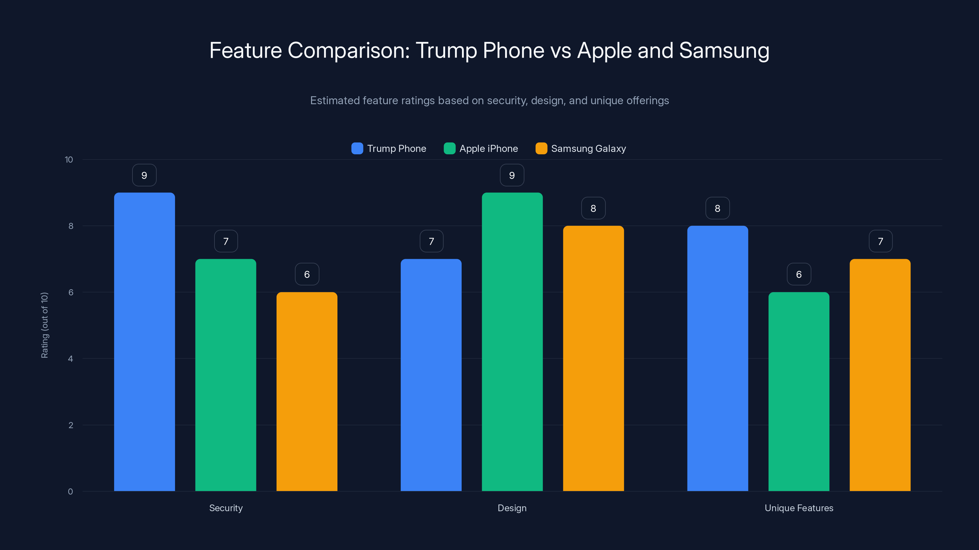 Feature Comparison: Trump Phone vs Apple and Samsung