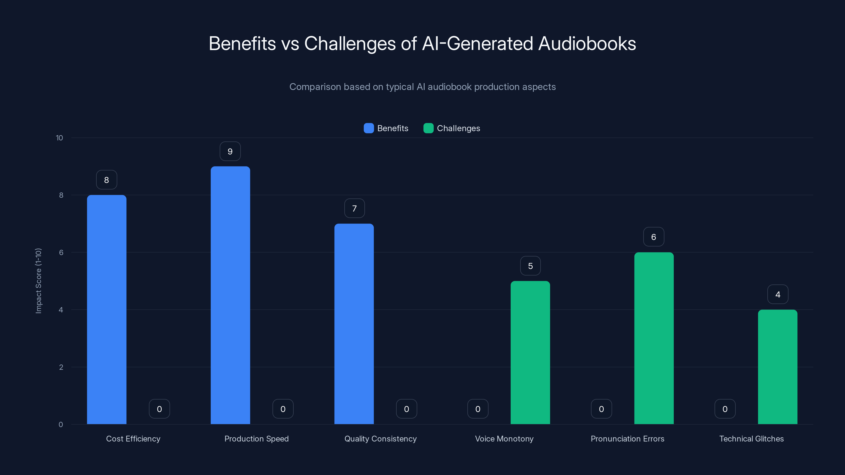 Benefits vs Challenges of AI-Generated Audiobooks